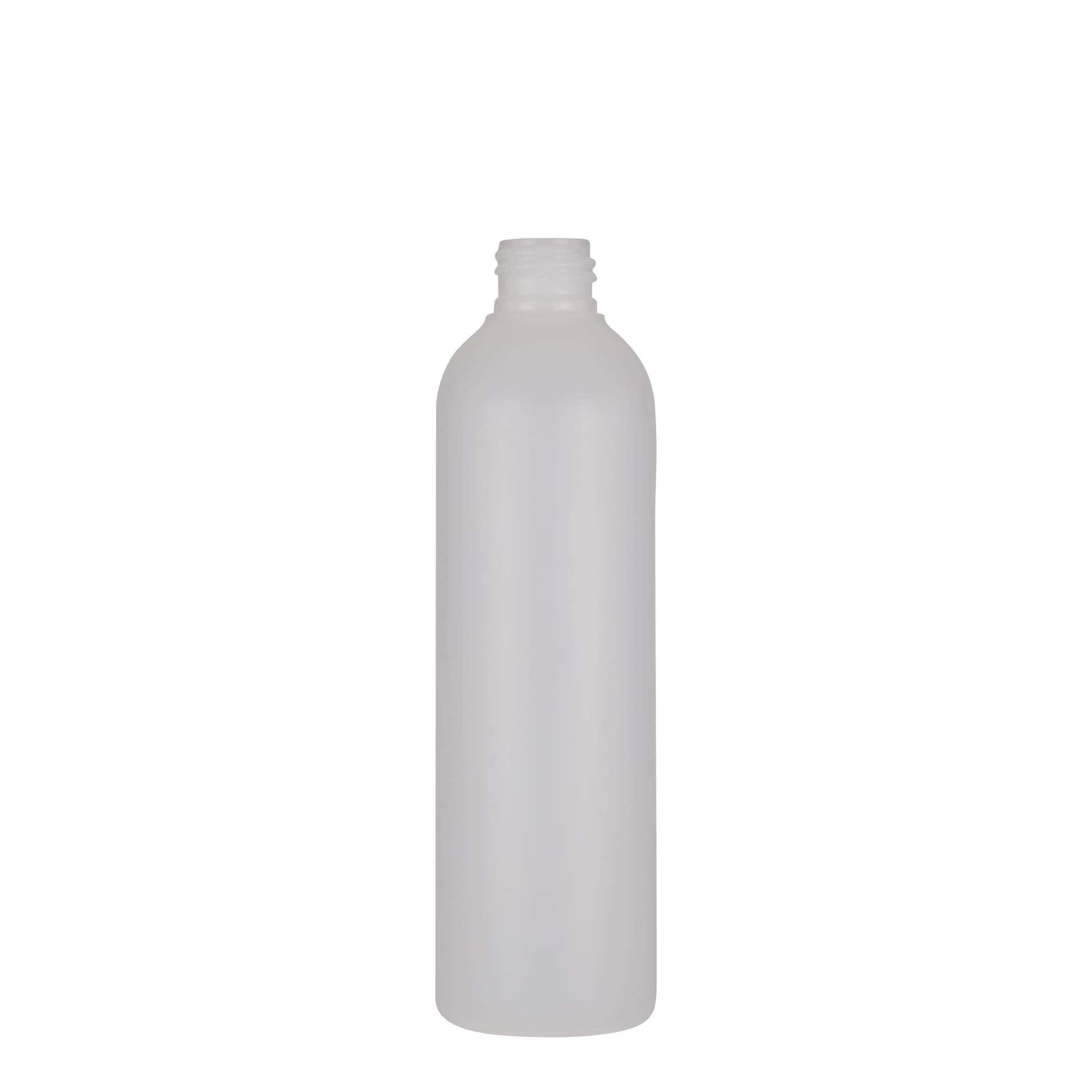 250 ml plastová láhev „Tuffy“, HDPE, přírodní, hrdlo: 24/410