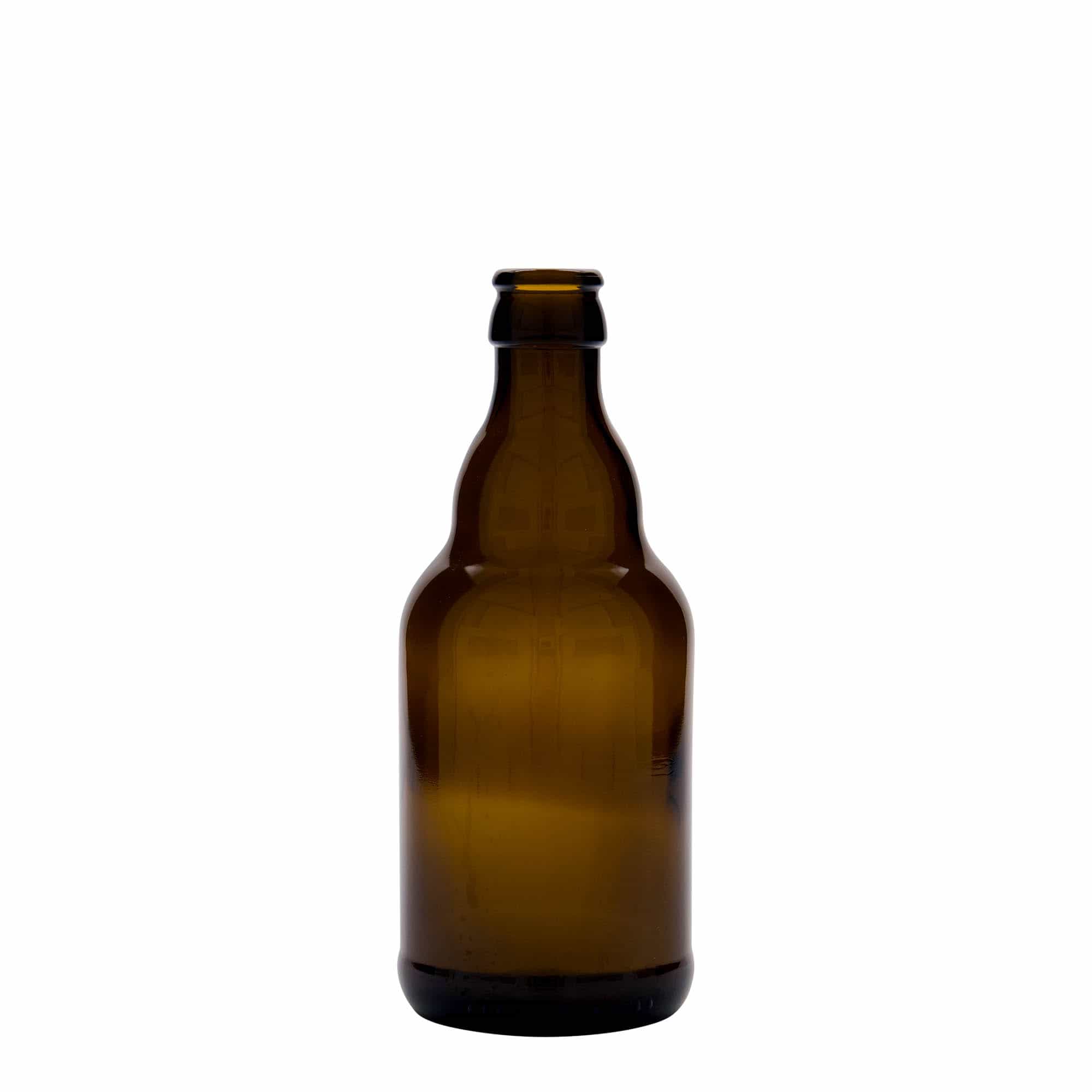 330 ml pivní láhev 'Steinie', sklo, hnědá, uzávěr: korunkový uzávěr