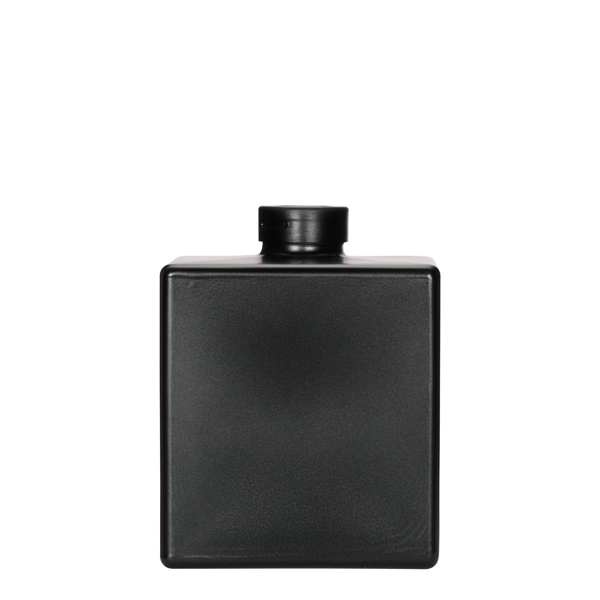 500 ml skleněná láhev 'Cube', čtvercová, černá, hrdlo: korek 500 ml skleněná láhev 'Cube', čtvercová, černá, hrdlo: korek
