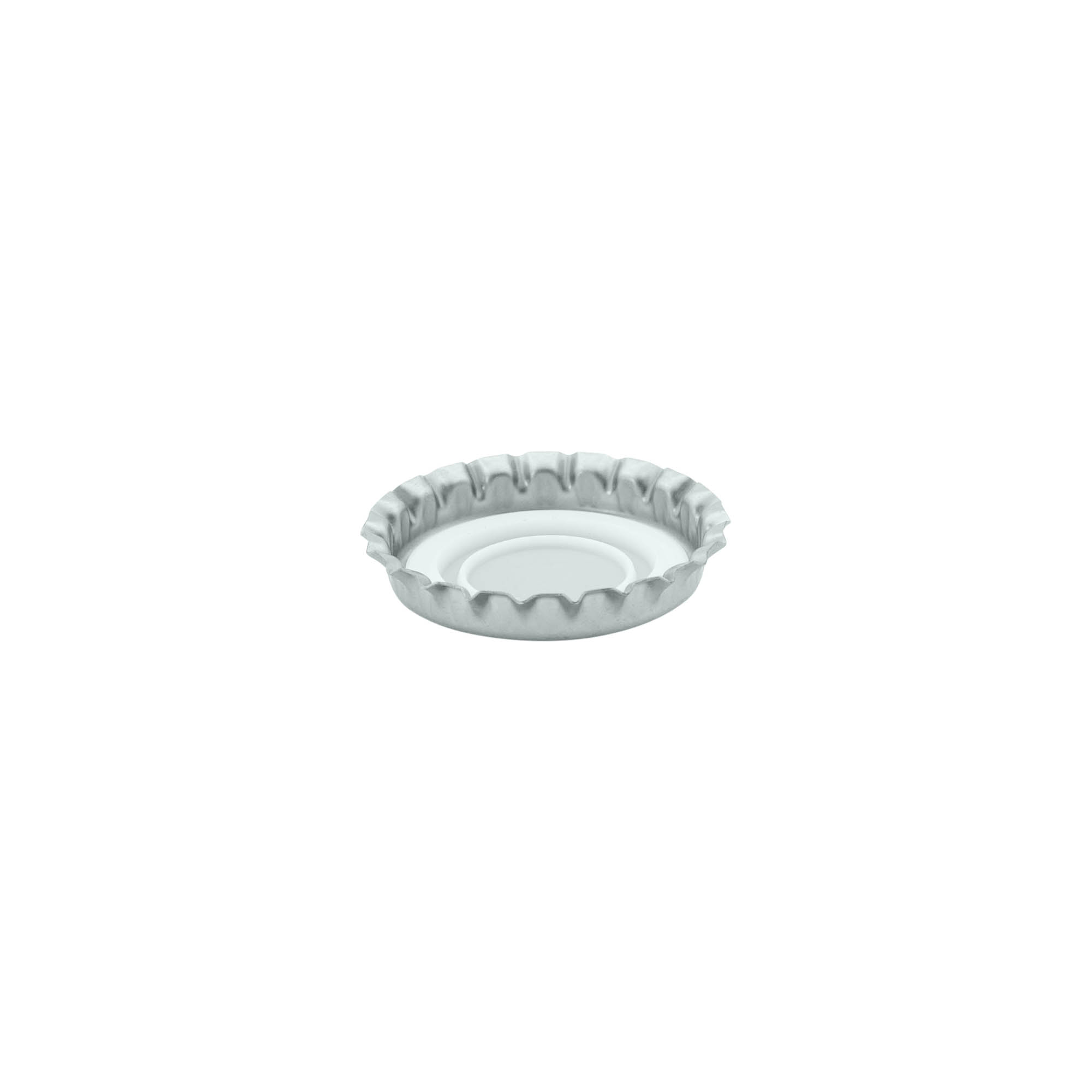 Korunkové uzávěry 29 mm, kov, stříbrné Korunkové uzávěry 29 mm, kov, stříbrné