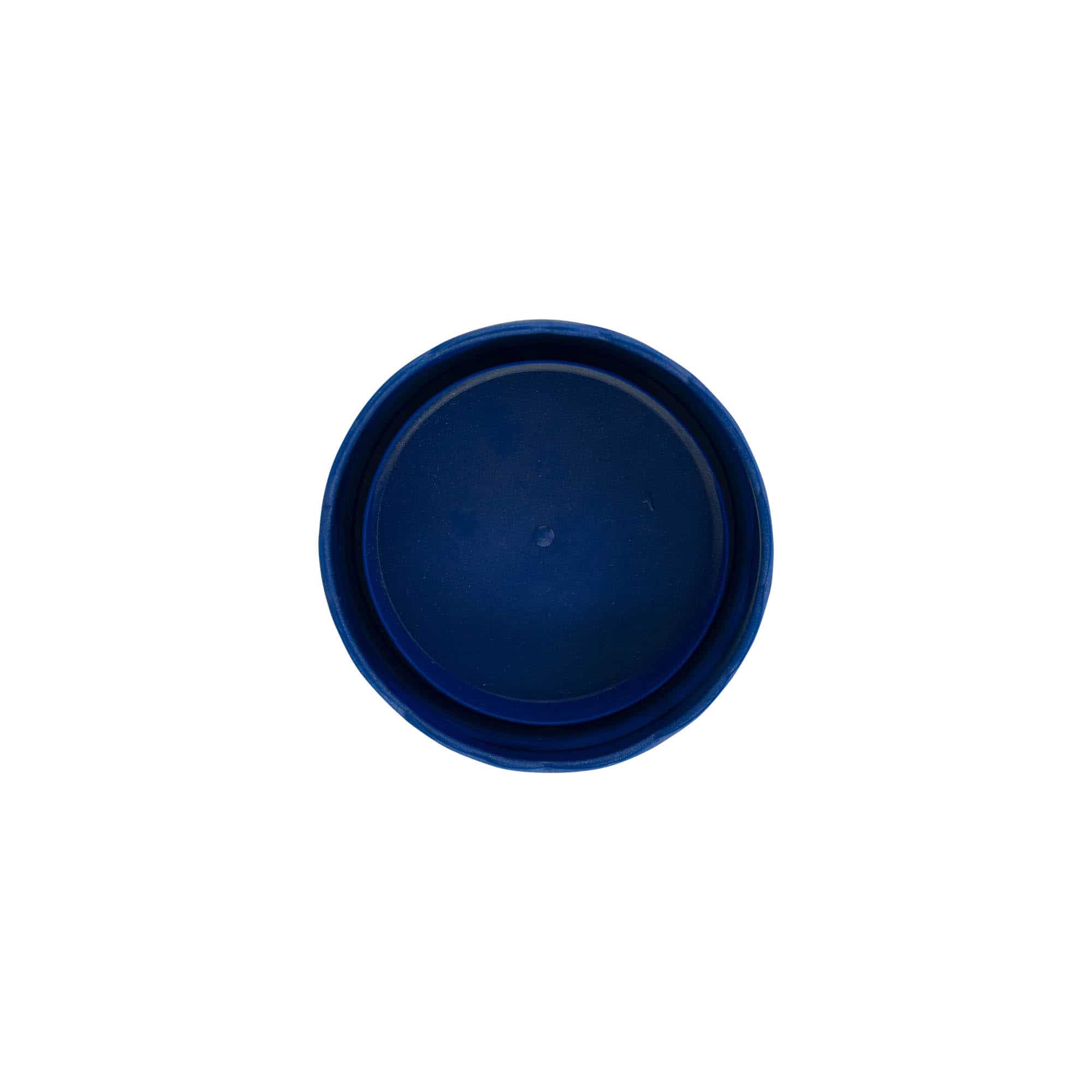 Nasazovací víko pro keramický hrnec s úzkým hrdlem, plast HDPE, modré