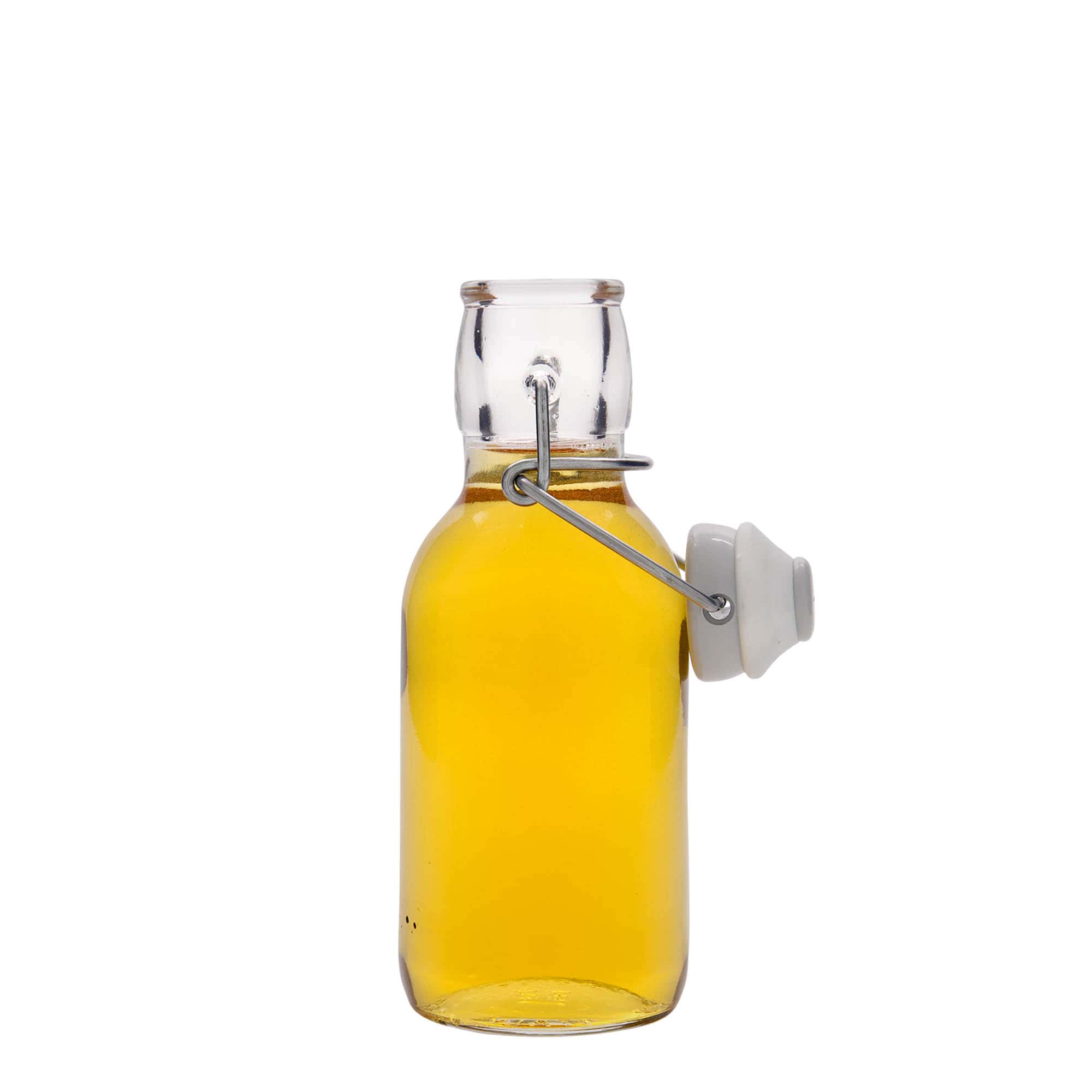 250 ml skleněná láhev 'Emilia', hrdlo: uzávěr s pákou