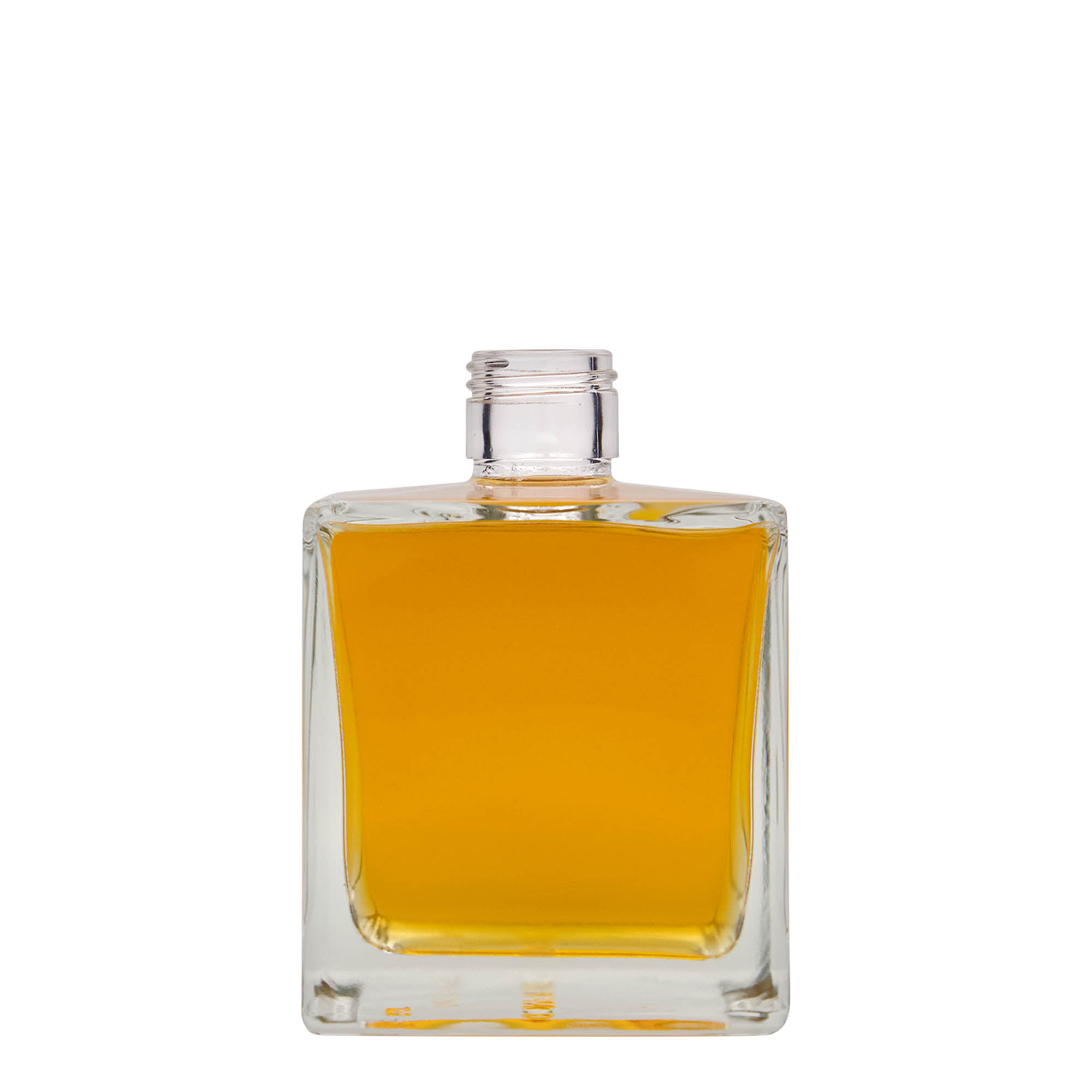 500 ml skleněná láhev 'Cube', čtvercová, hrdlo: PP 31,5