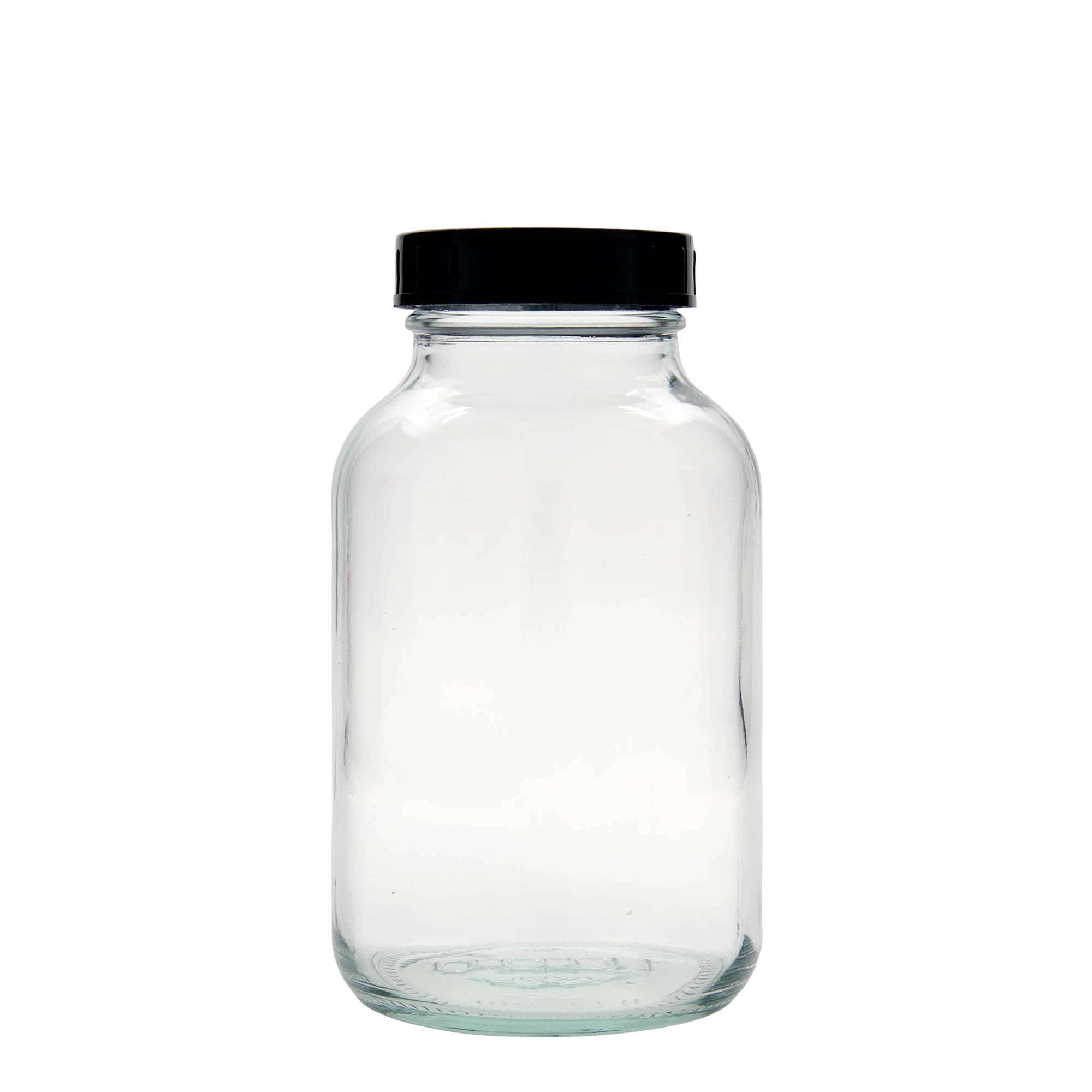 Sklenice s širokým hrdlem 1000 ml, uzávěr: DIN 68