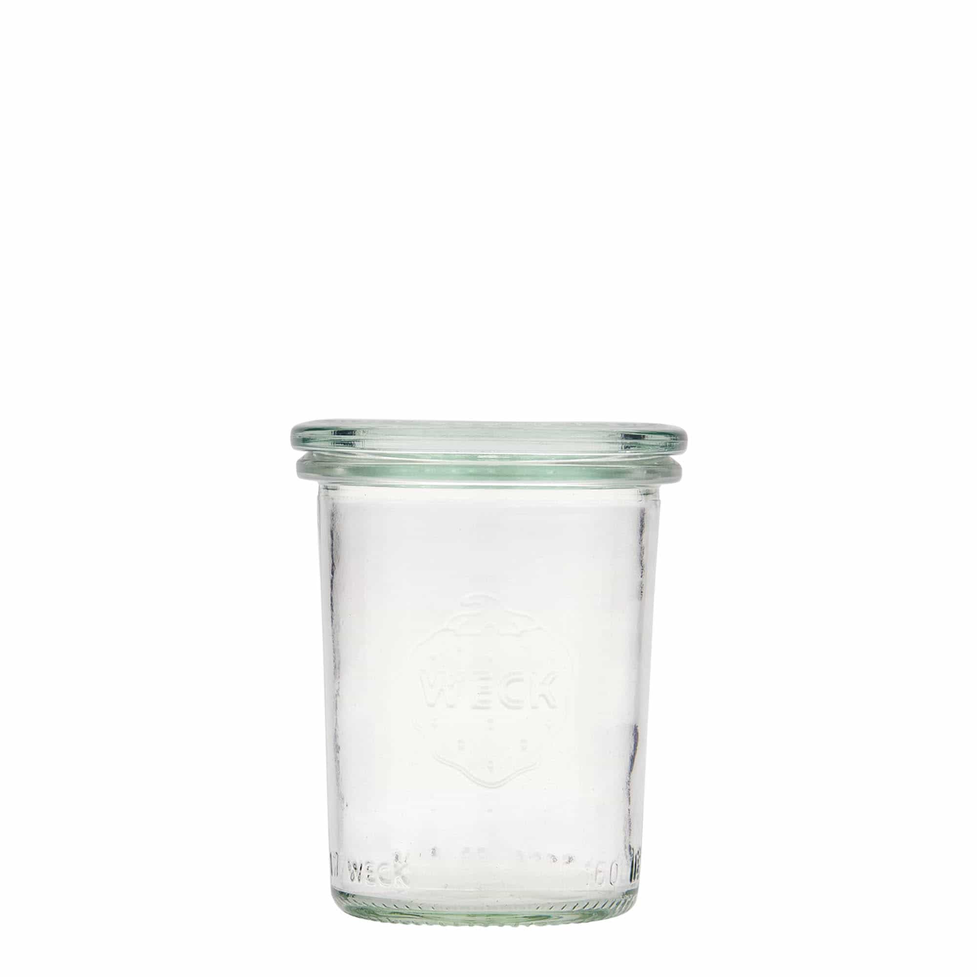 Konzervárenské sklenice WECK s 160 ml, uzávěr: kulatý okraj