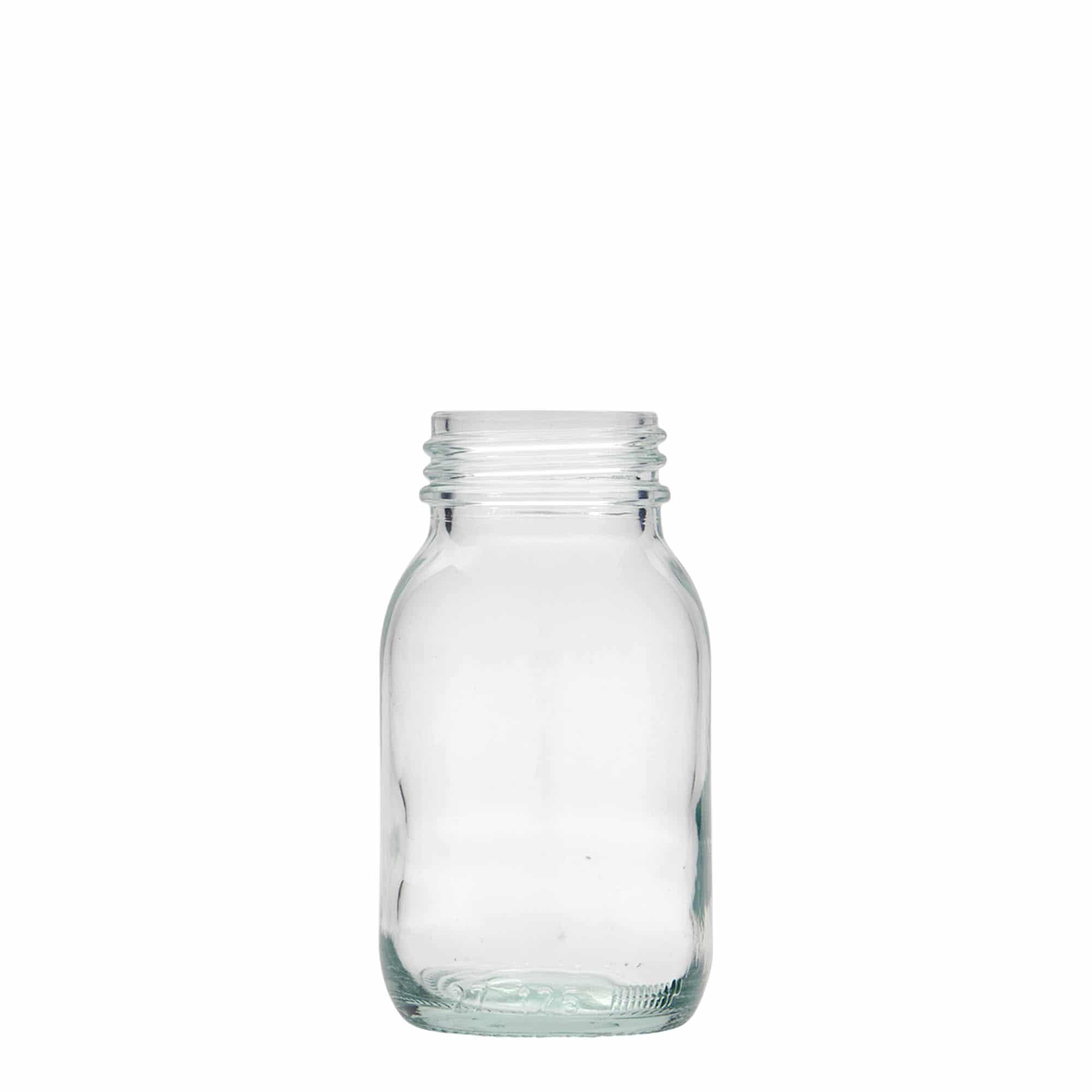 Sklenice s širokým hrdlem 125 ml, uzávěr: DIN 40 Sklenice s širokým hrdlem 125 ml, uzávěr: DIN 40