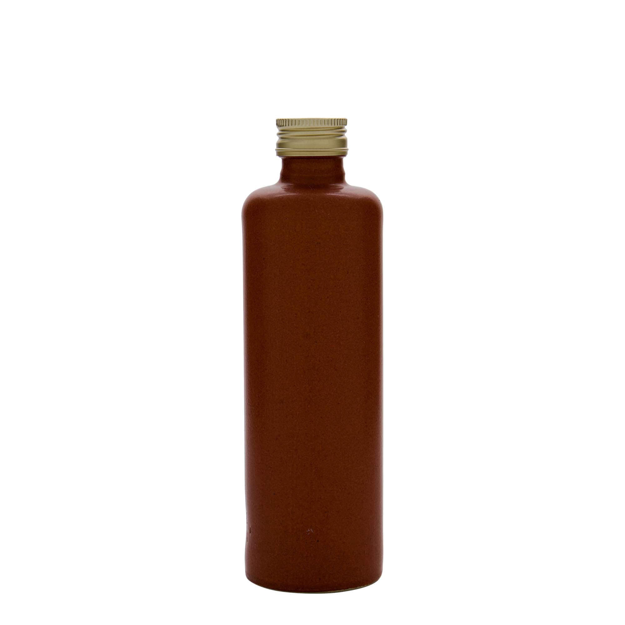 350 ml keramický džbán, kamenina, červeno-hnědý, hrdlo: PP 31,5