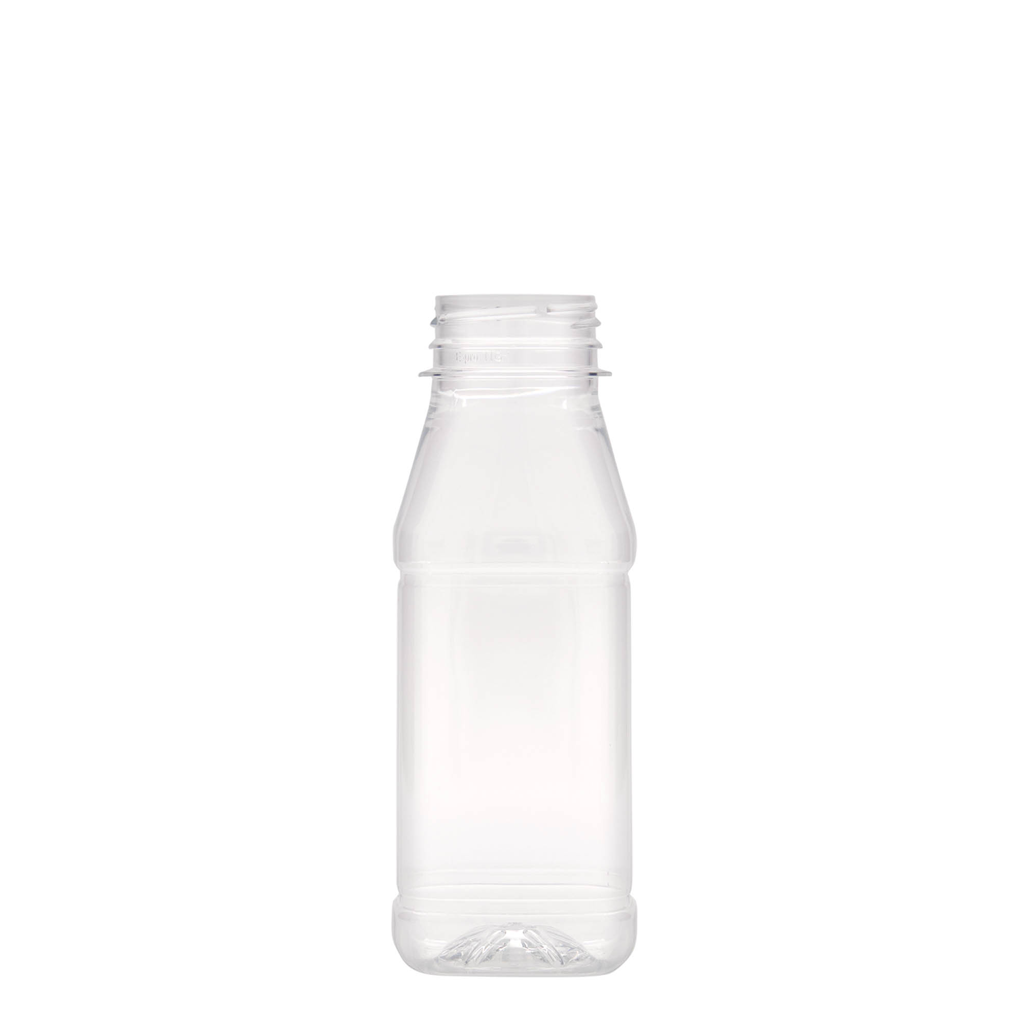 250 ml PET láhev 'Milk and Juice Carré', čtvercová, plastová, hrdlo: 38 mm 250 ml PET láhev 'Milk and Juice Carré', čtvercová, plastová, hrdlo: 38 mm