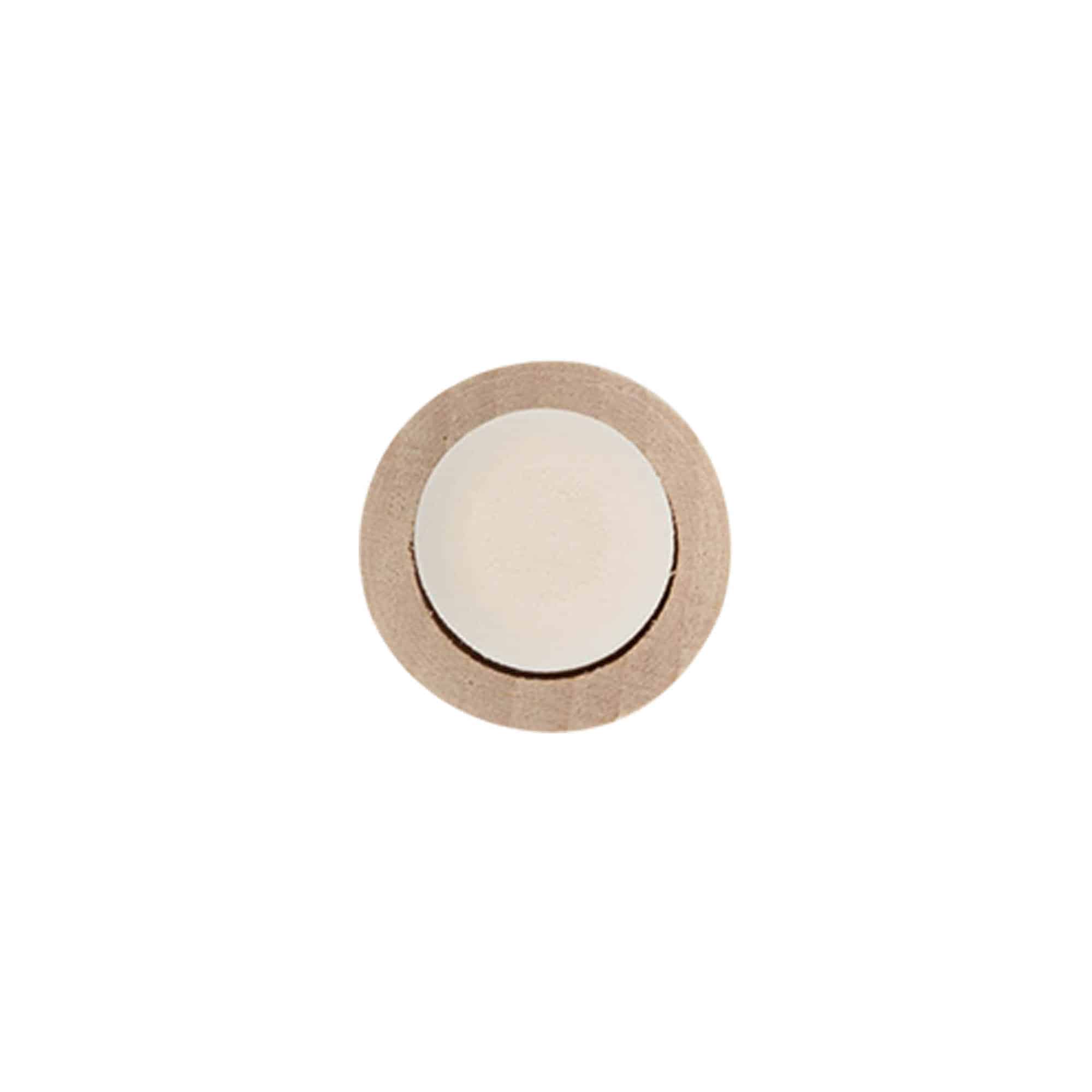 Korek s úchytem 19 mm, dřevo/plast, pro uzávěr: korek
