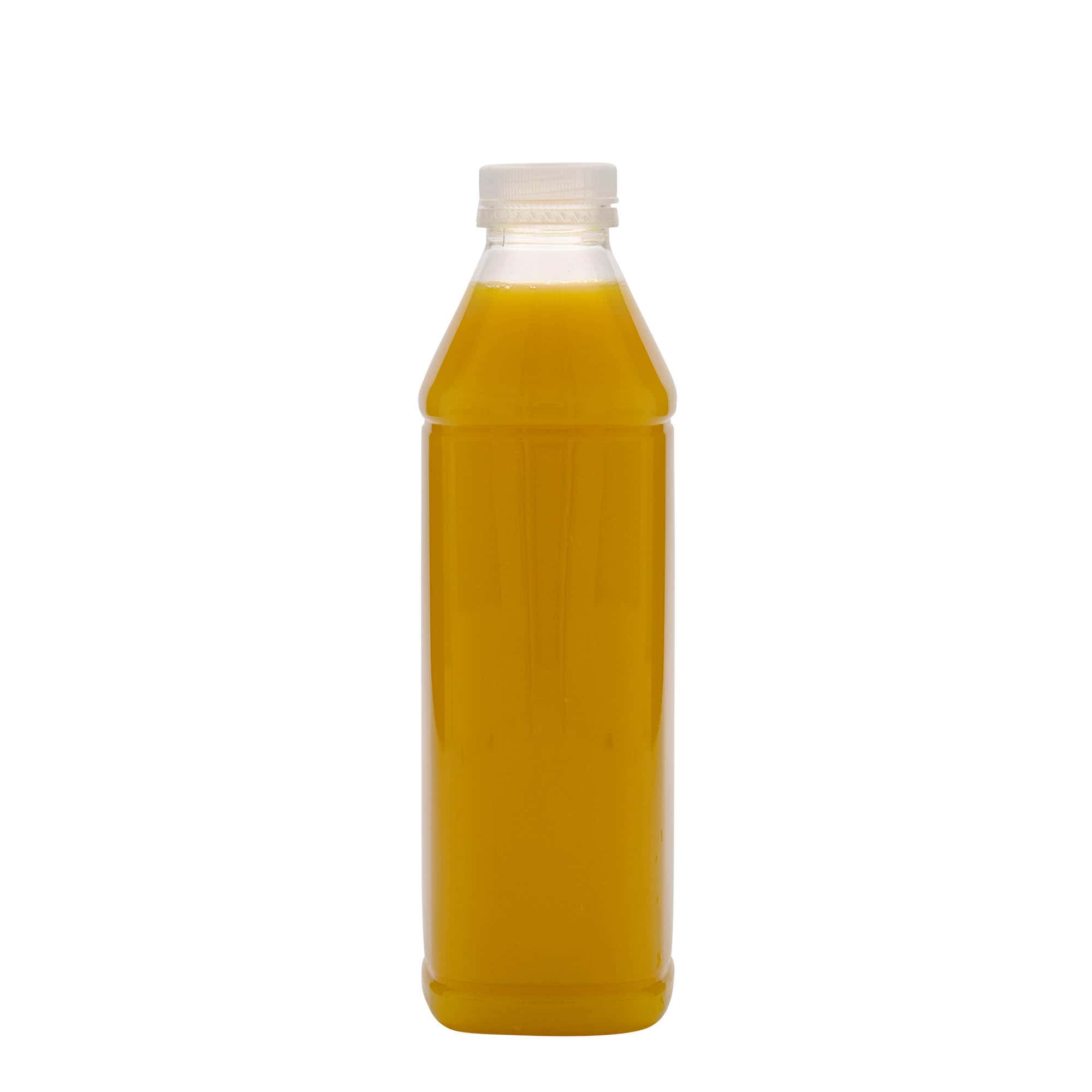 1.000 ml PET láhev 'Milk and Juice Carré', čtvercová, plastová, hrdlo: 38 mm