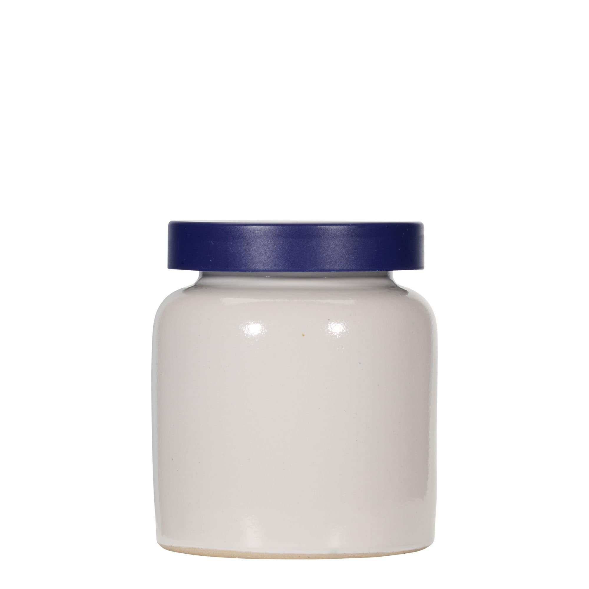 270 ml kameninová nádoba, keramika, bílá, hrdlo: nasazovací víčko