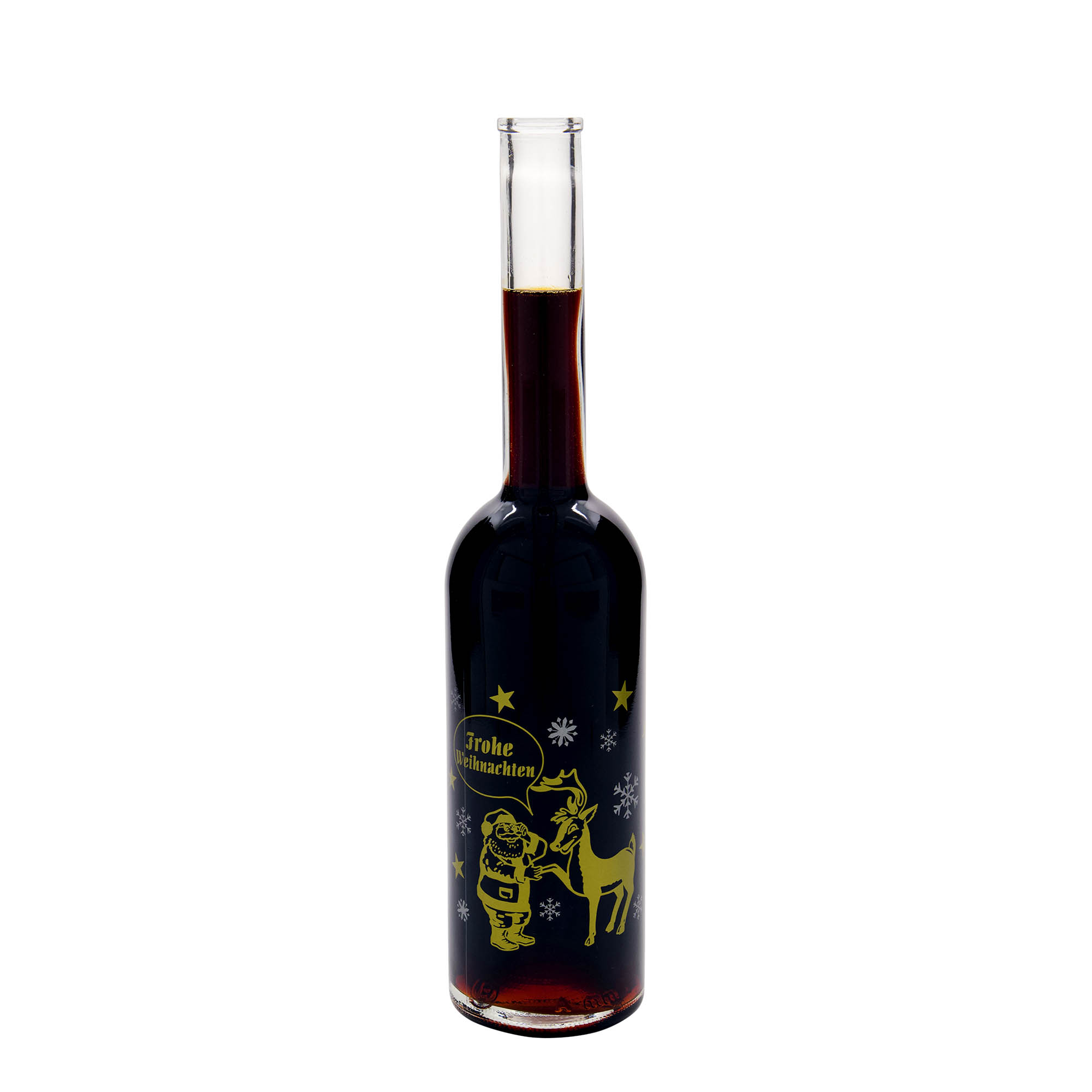 500 ml skleněná láhev 'Opera', motiv: ohňostroj, hrdlo: korek