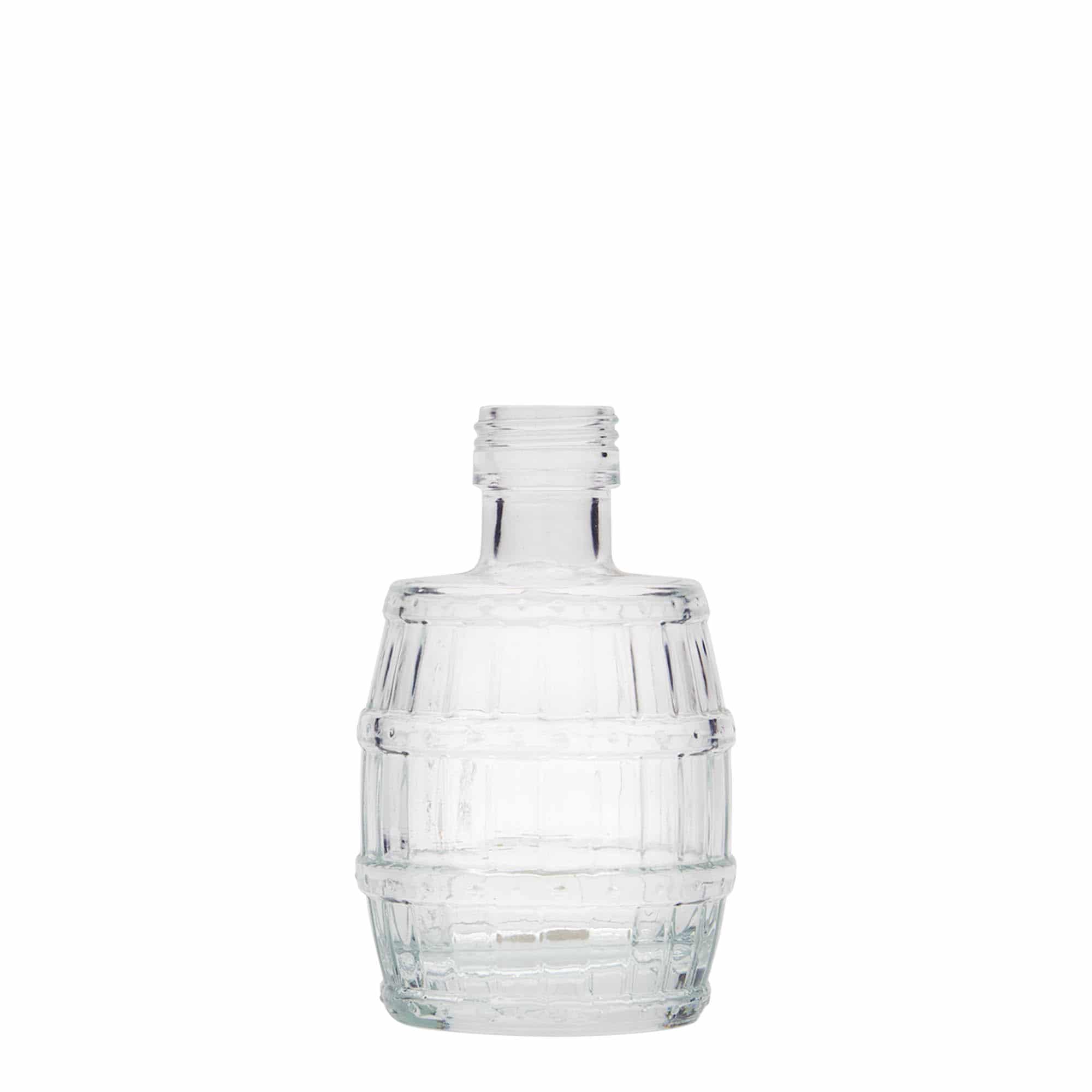 Skleněná lahev 100 ml 'Sud', uzávěr: PP 24