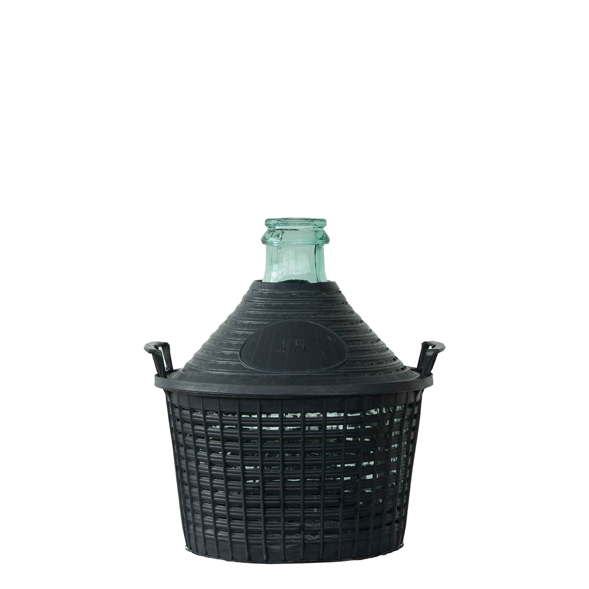 5 l balónová láhev s úzkým hrdlem, sklo, hrdlo: nasazovací víčko