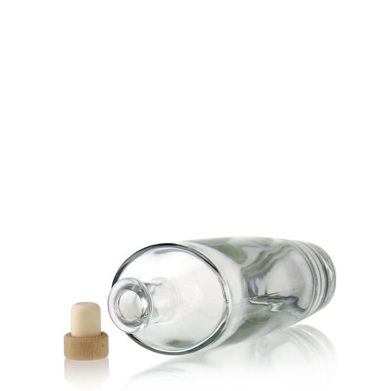 Skleněná lahev 500 ml 'Vanessa', oválná, uzávěr: korek