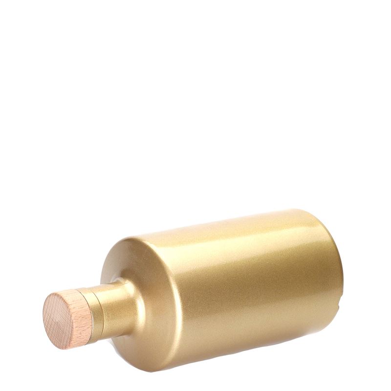 500 ml skleněná láhev 'Caroline', zlatá, hrdlo: korek 500 ml skleněná láhev 'Caroline', zlatá, hrdlo: korek