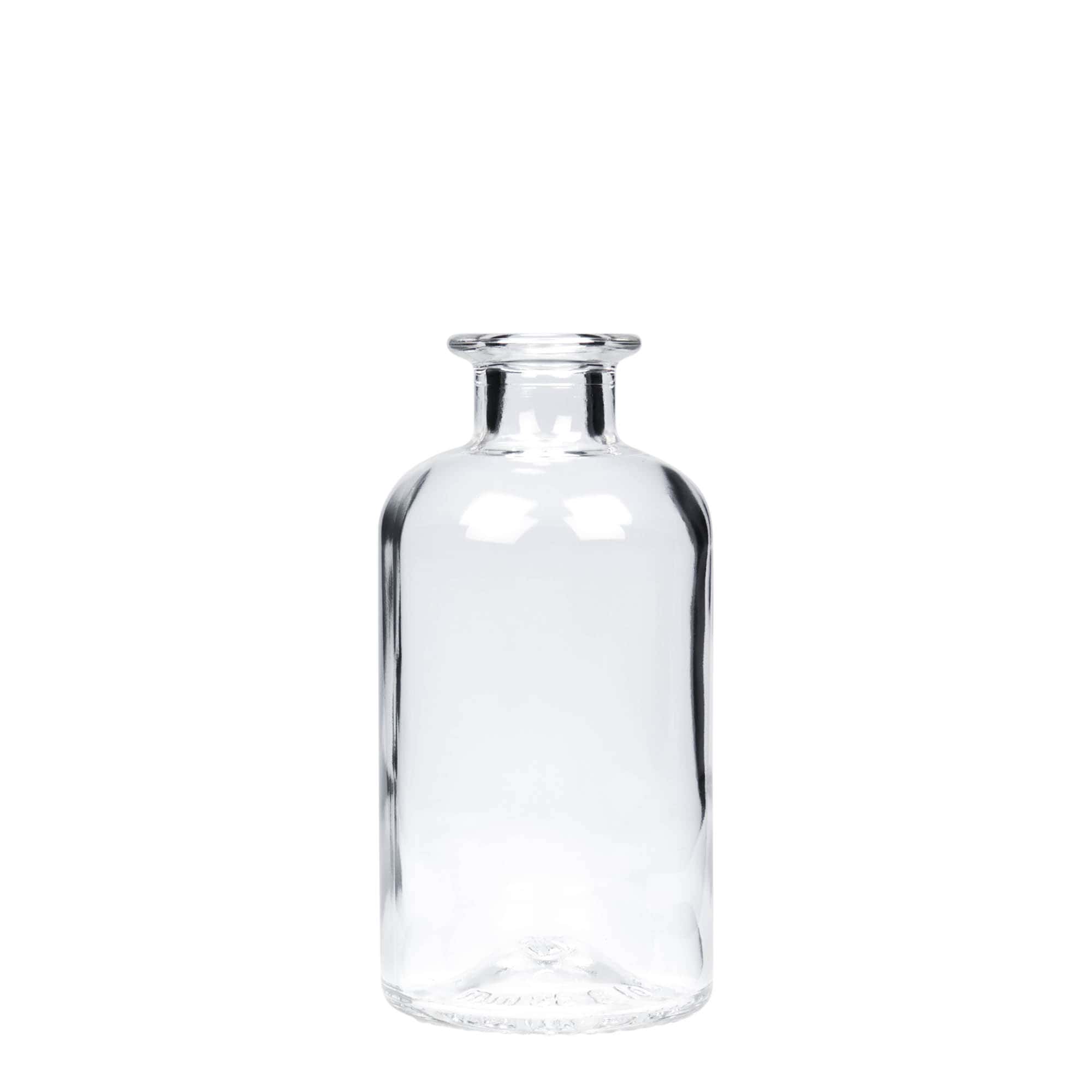 250 ml lékárenská skleněná láhev, hrdlo: korek