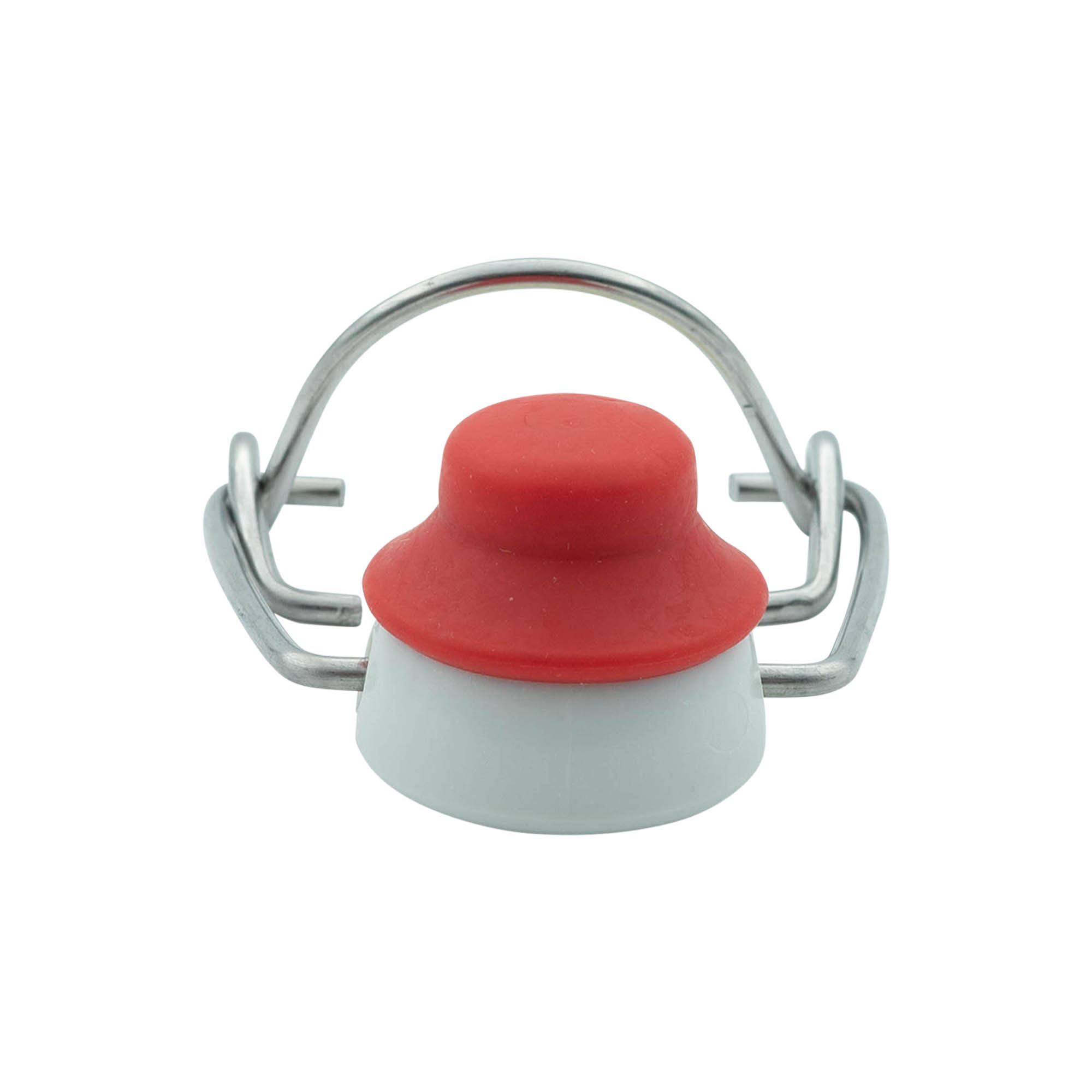 Zapínání na sponu speciální velikosti, plast, červeno-bílé Zapínání na sponu speciální velikosti, plast, červeno-bílé