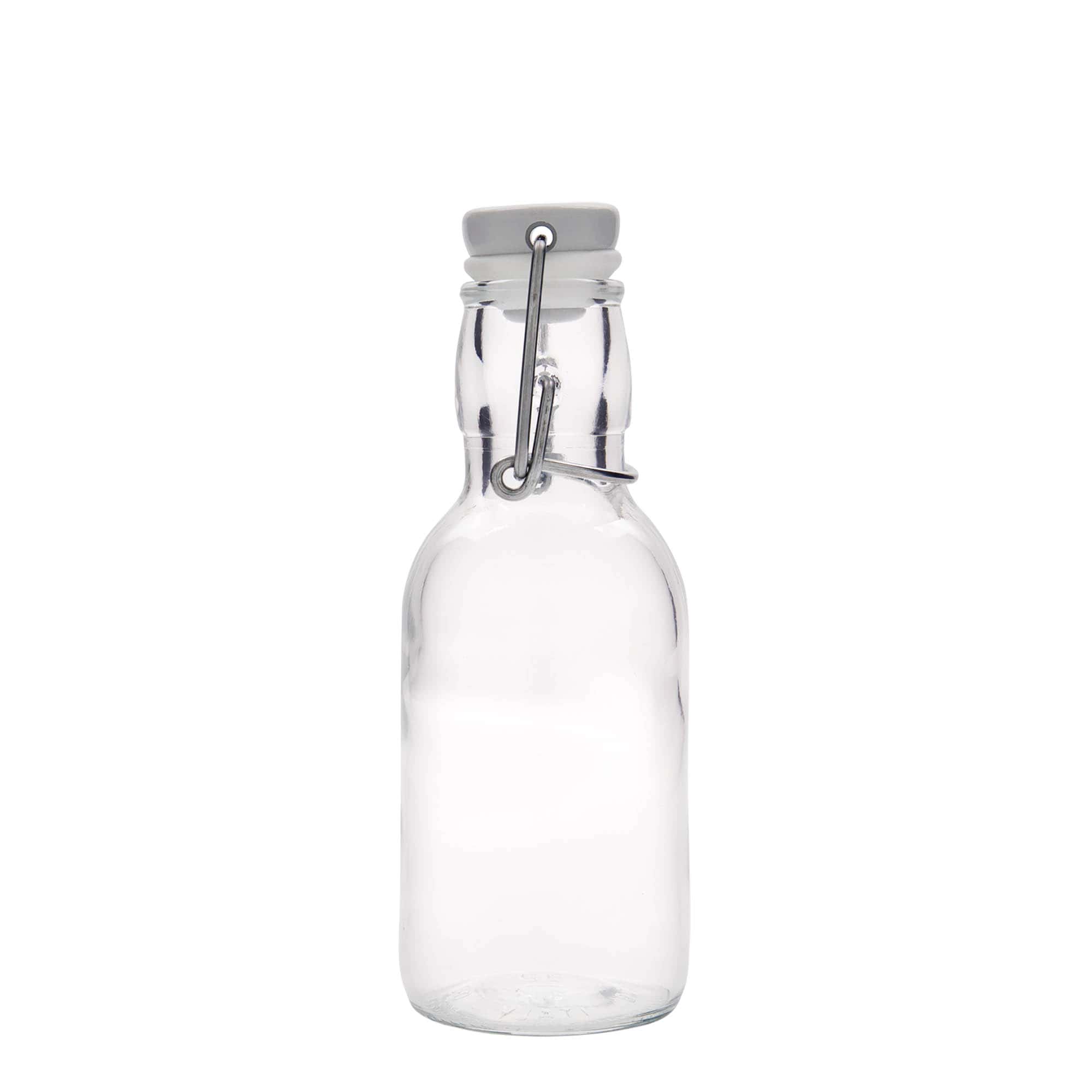 250 ml skleněná láhev 'Emilia', hrdlo: uzávěr s pákou