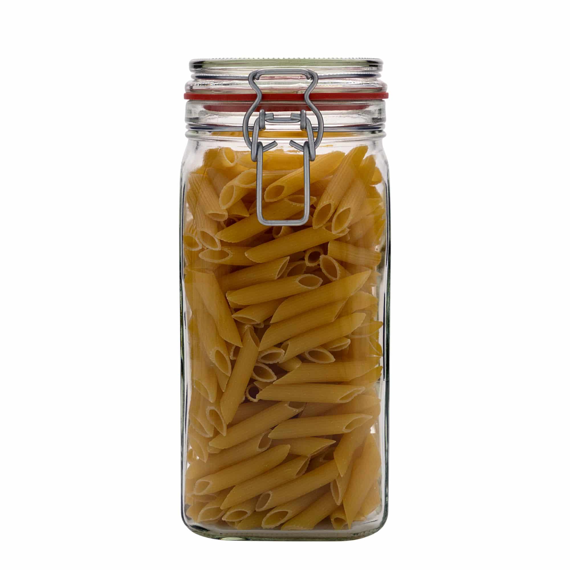 1,540 ml sklenice s drátěným závěsem #, čtvercová, hrdlo: uzávěr s drátěným závěsem