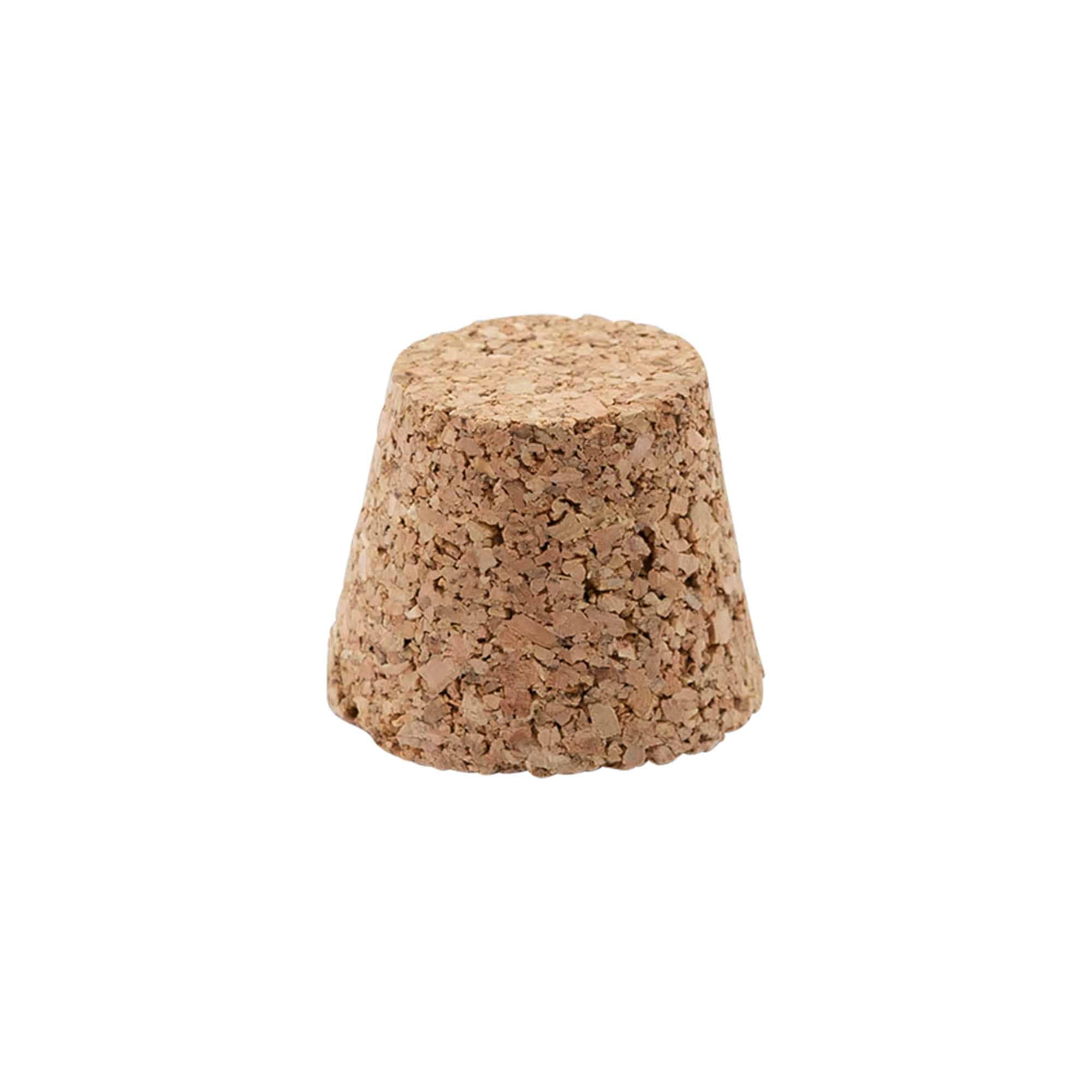 Špičatý korek 25-35 x 27, lisovaný korek, béžový, pro hrdlo: korek