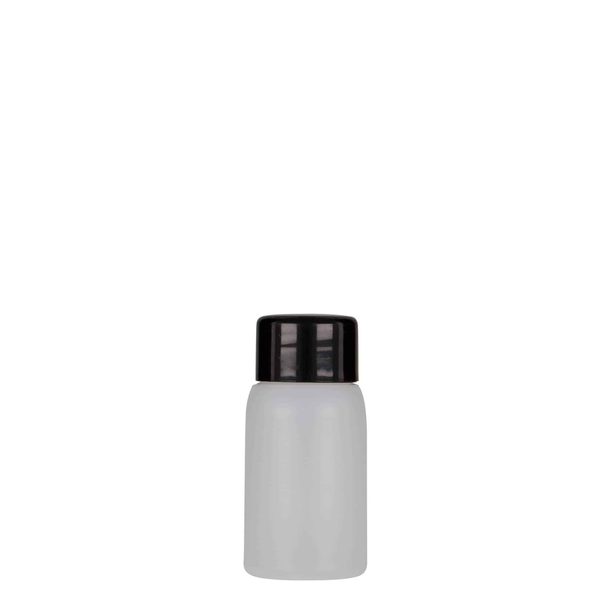 30 ml plastová lahvička „Tuffy“, HDPE, přírodní, hrdlo: 24/410