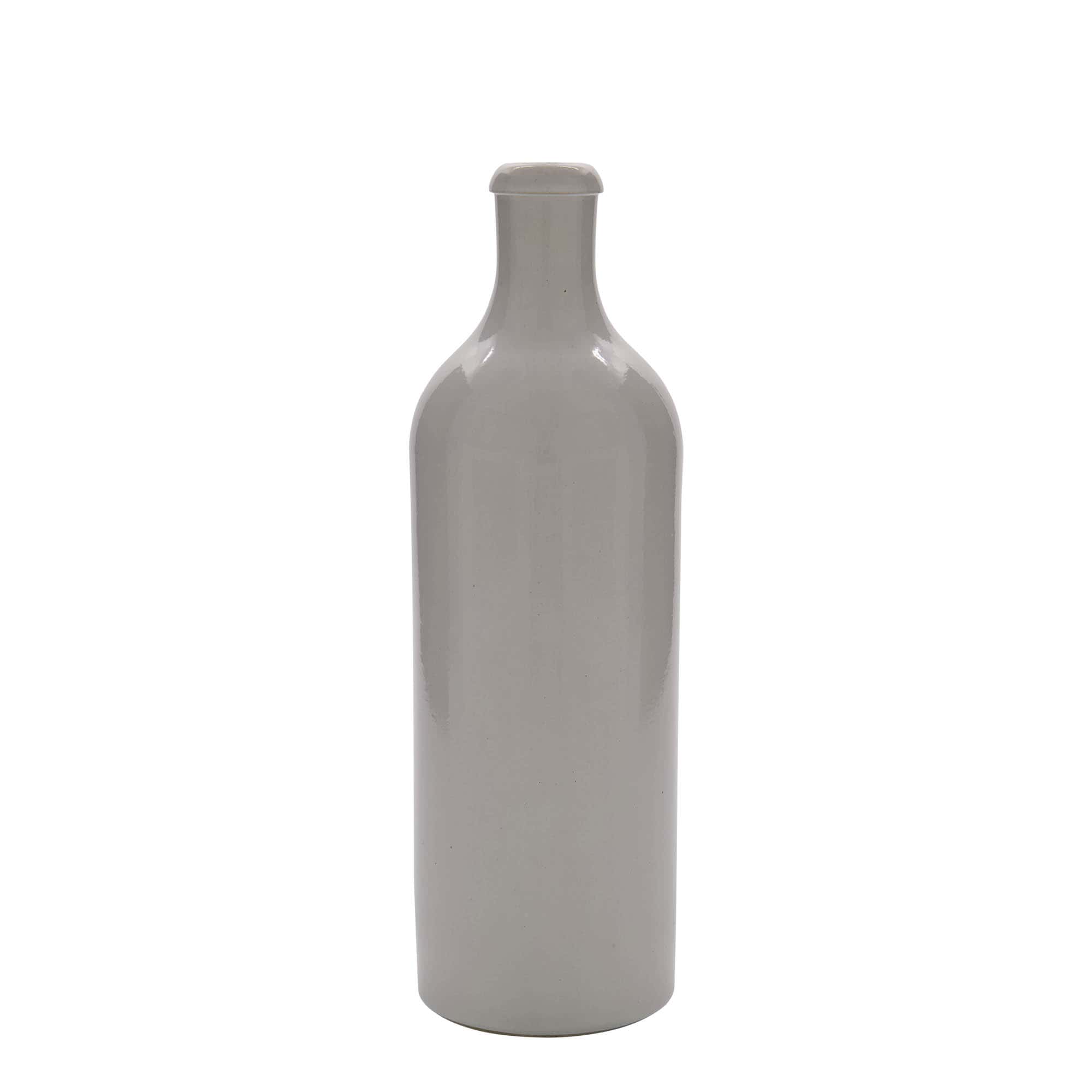 750 ml keramická džbán, kamenina, bílá, hrdlo: korek 750 ml keramická džbán, kamenina, bílá, hrdlo: korek