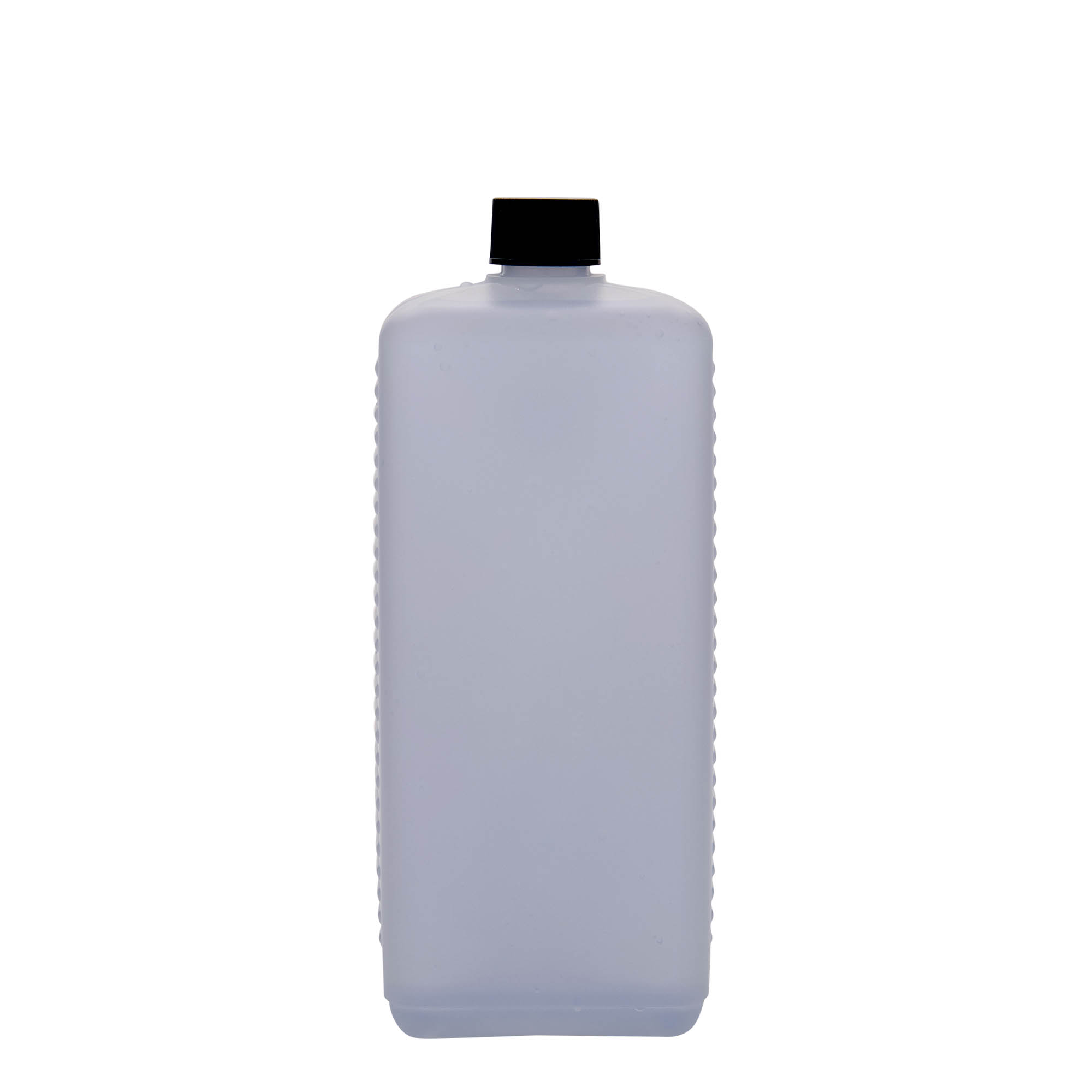 1.000 ml kanystr, obdélníkový, HDPE plast, přírodní, hrdlo: DIN 25 EPE