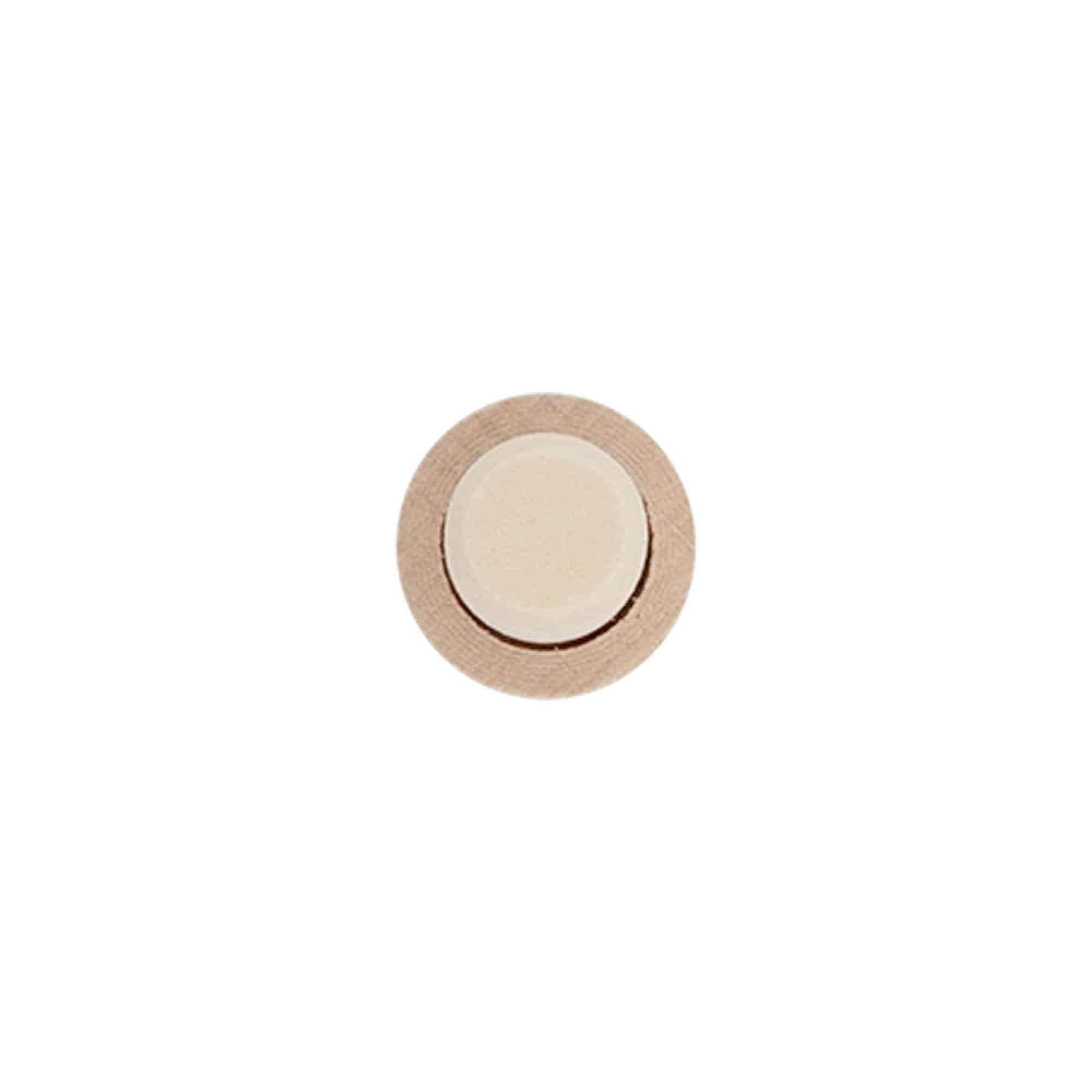 Uzávěr s korkovou zátkou 14 mm, dřevo/plast, pro hrdlo: korek Uzávěr s korkovou zátkou 14 mm, dřevo/plast, pro hrdlo: korek