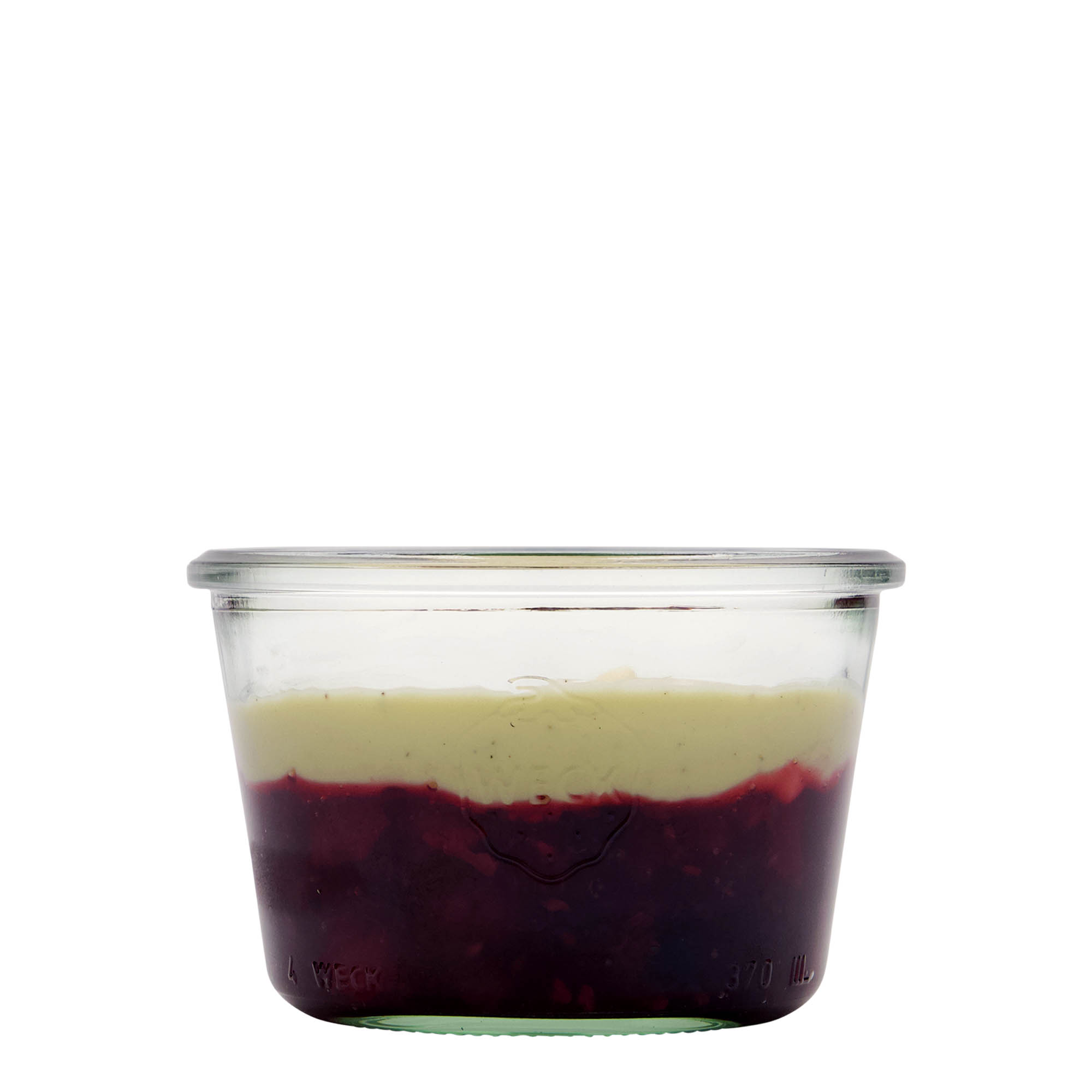 370 ml WECK sklenice s širokým hrdlem, okraj: kulatý
