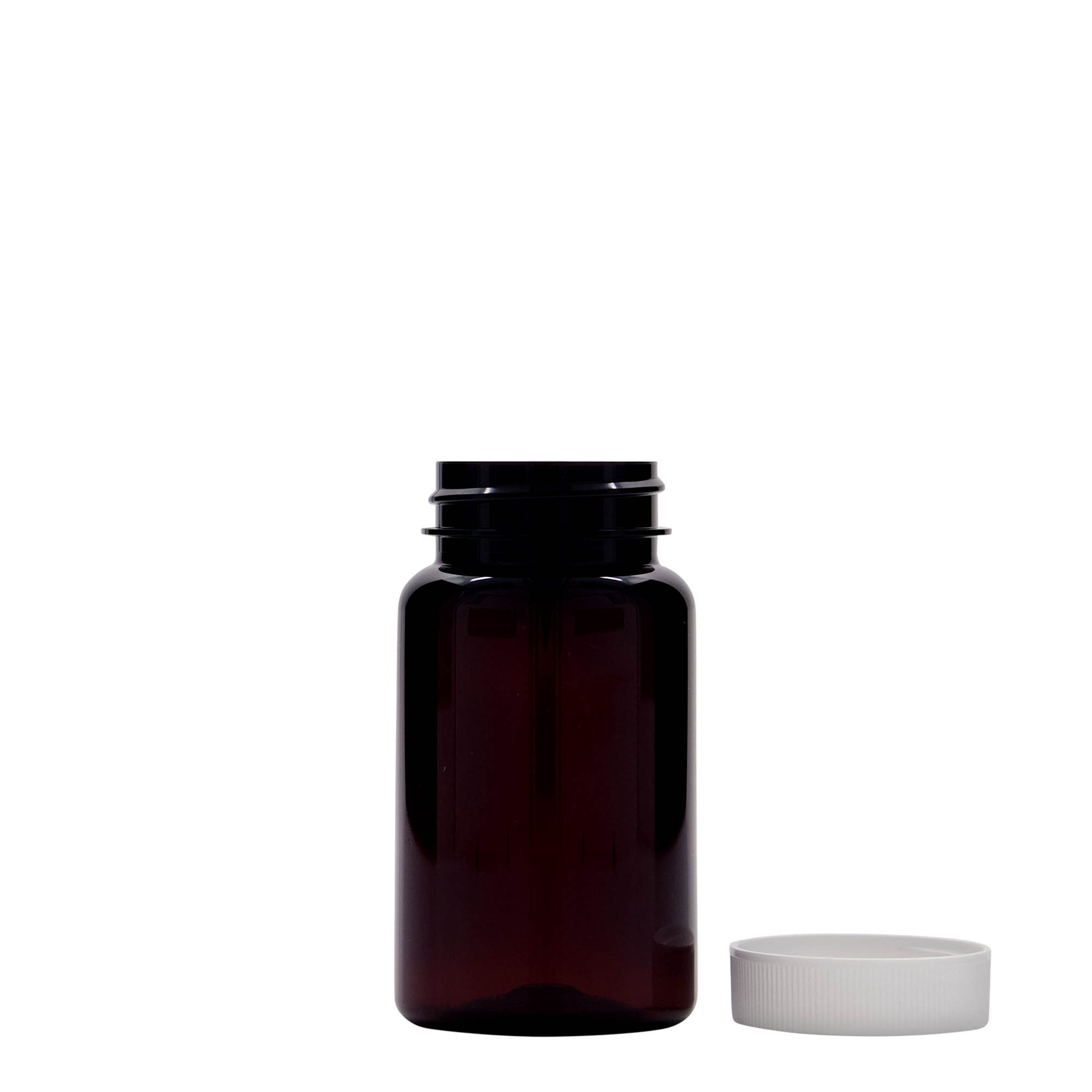 100 ml PET lahvička, plast, hnědá, hrdlo: 38/400 100 ml PET lahvička, plast, hnědá, hrdlo: 38/400