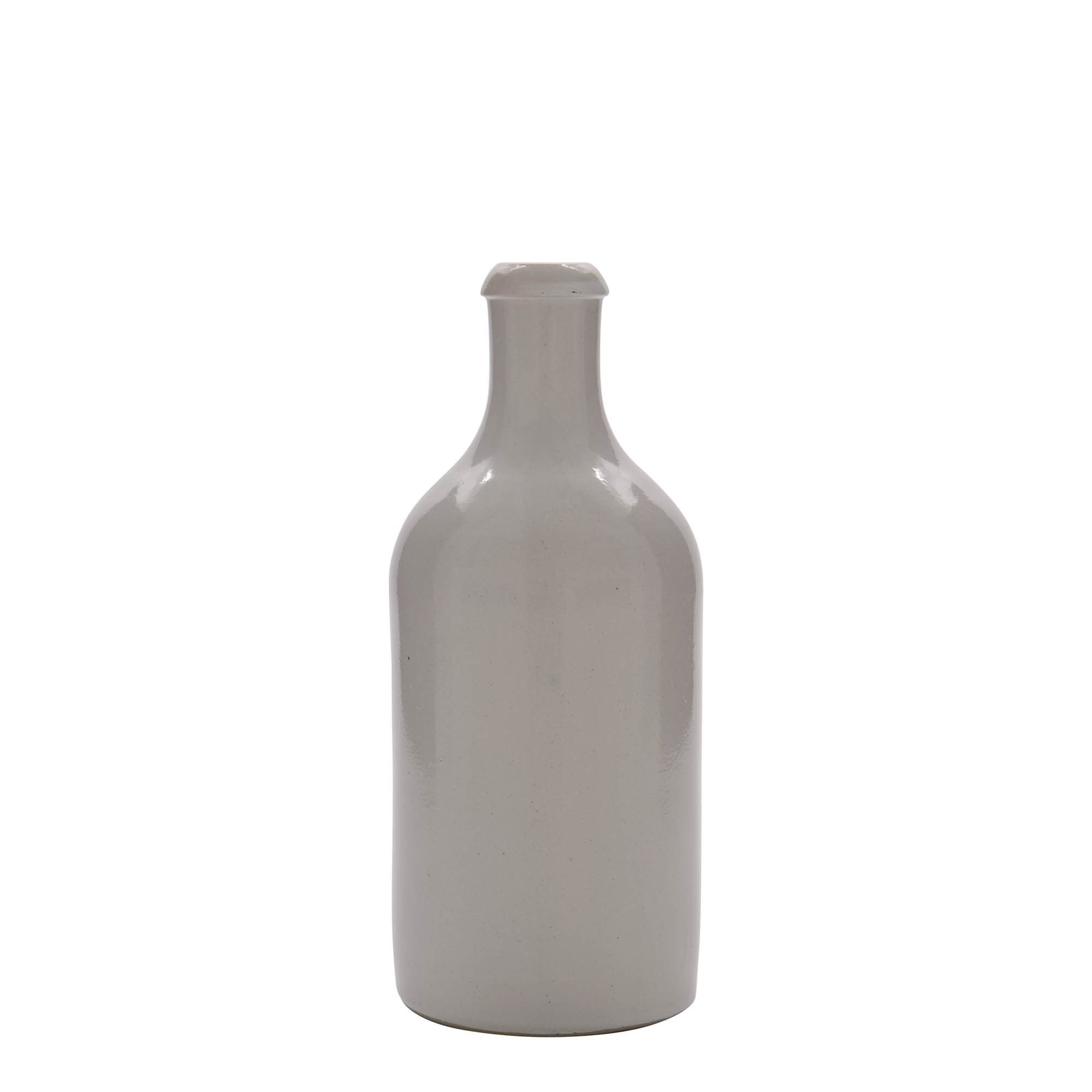 500 ml keramický džbán, kamenina, bílý, hrdlo: korek
