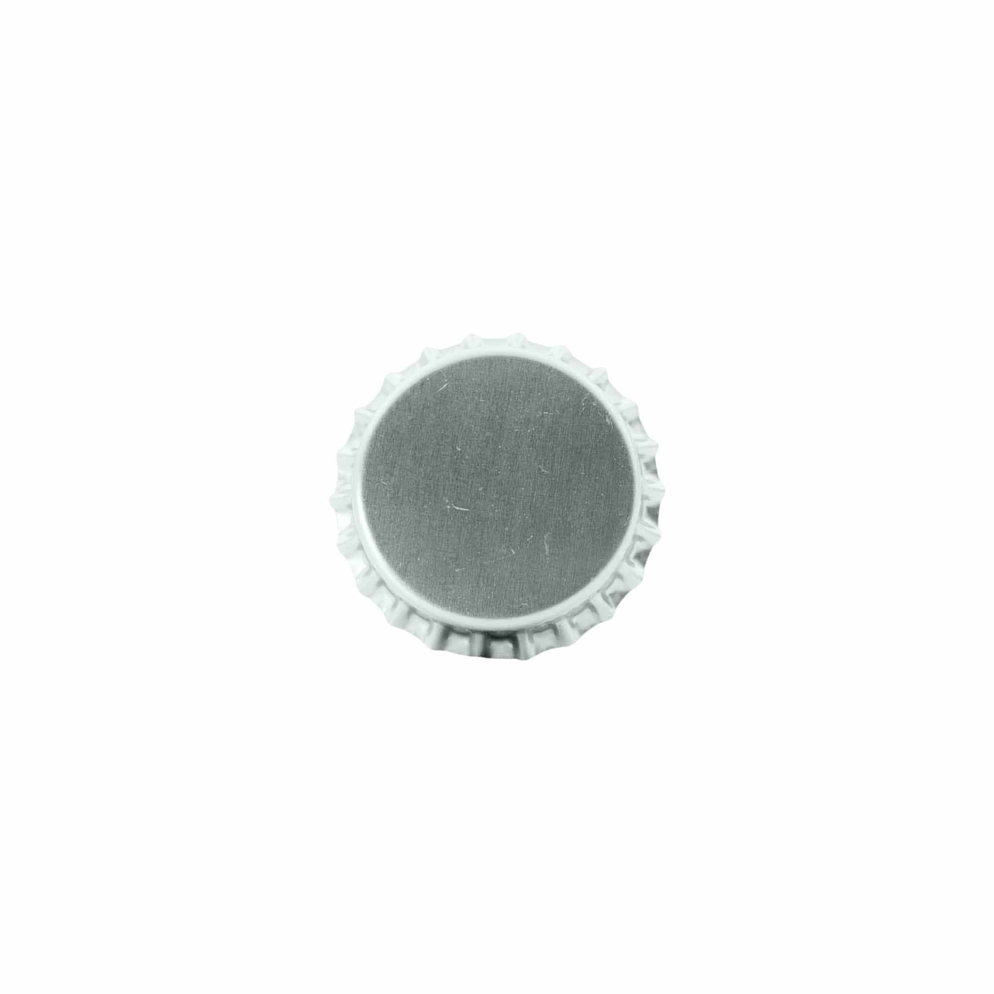Korunkové uzávěry 29 mm, kov, stříbrné Korunkové uzávěry 29 mm, kov, stříbrné