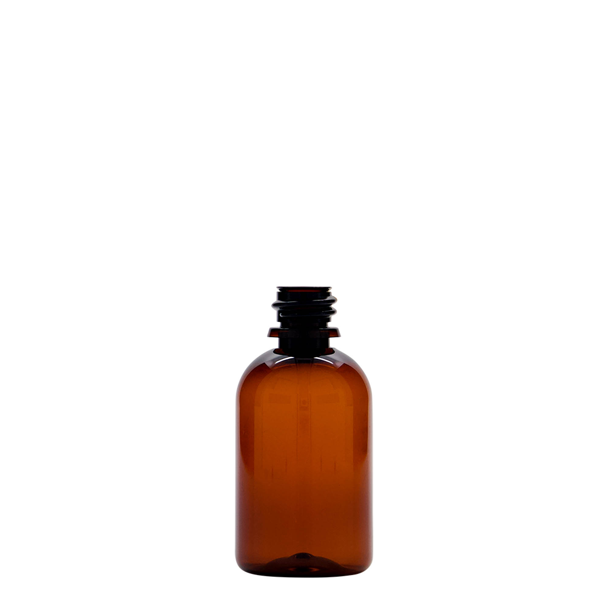 50 ml PET-lékovka „Easy Living“, hnědá, plast, hrdlo: DIN 18