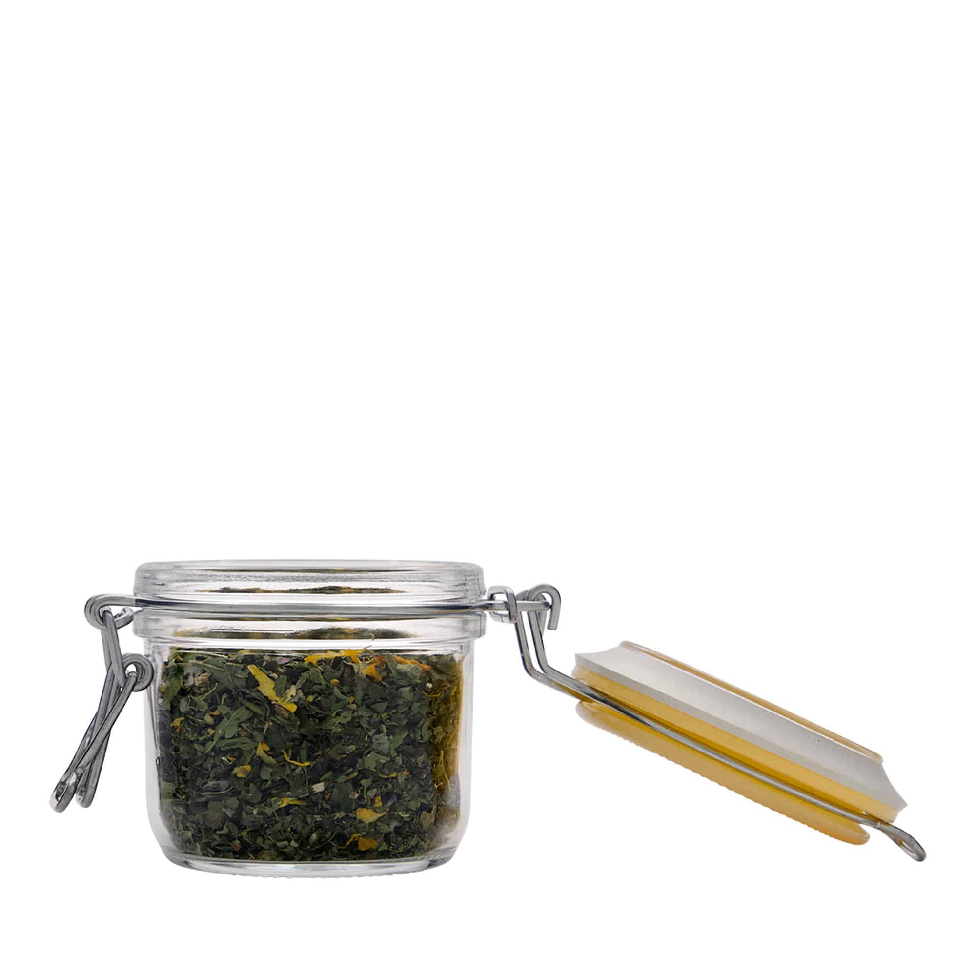 200 ml drátové zavařovací sklenice 'Fido', žlutá, hrdlo: drátové zavírání 200 ml drátové zavařovací sklenice 'Fido', žlutá, hrdlo: drátové zavírání