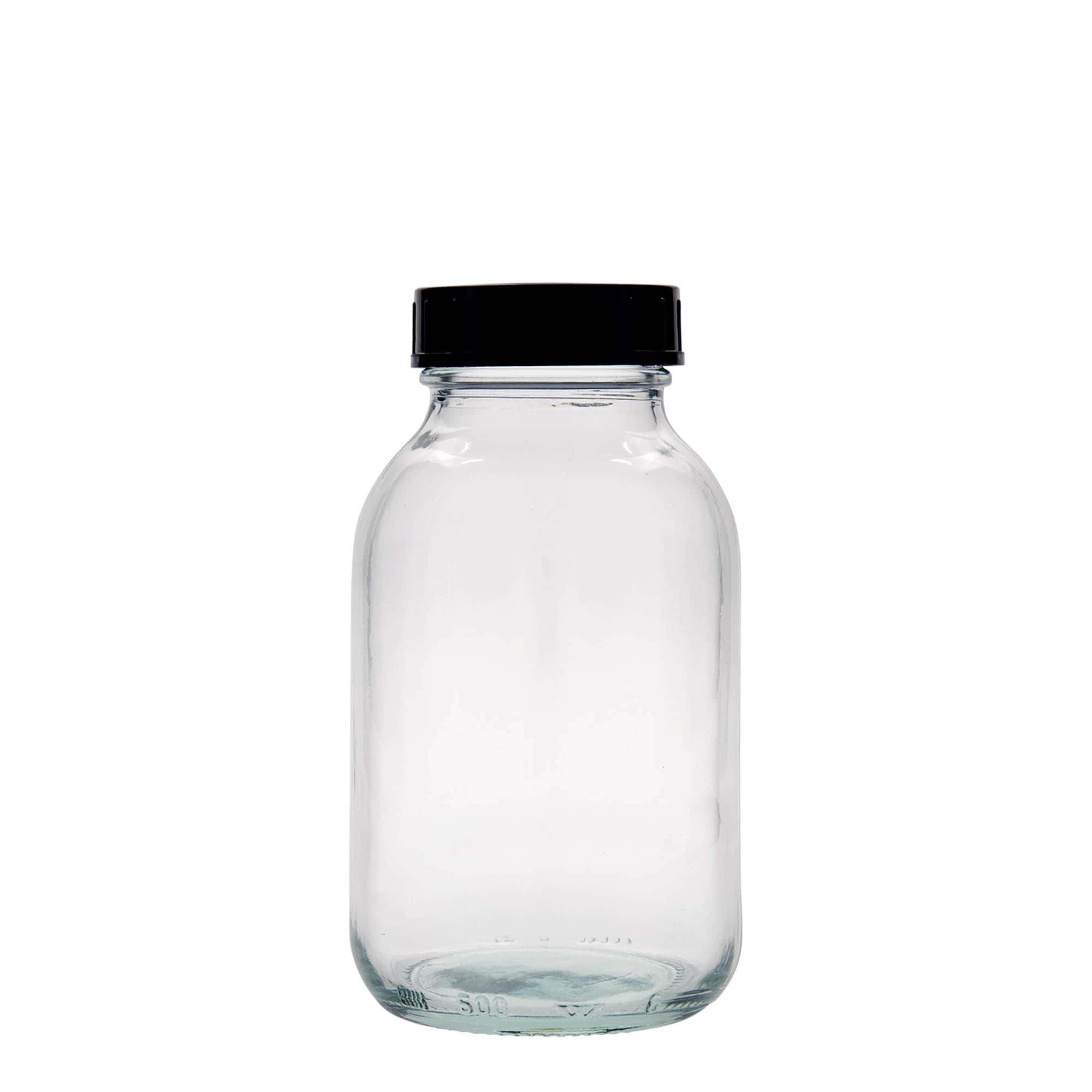 500 ml širokohrdlá sklenice, hrdlo: DIN 55