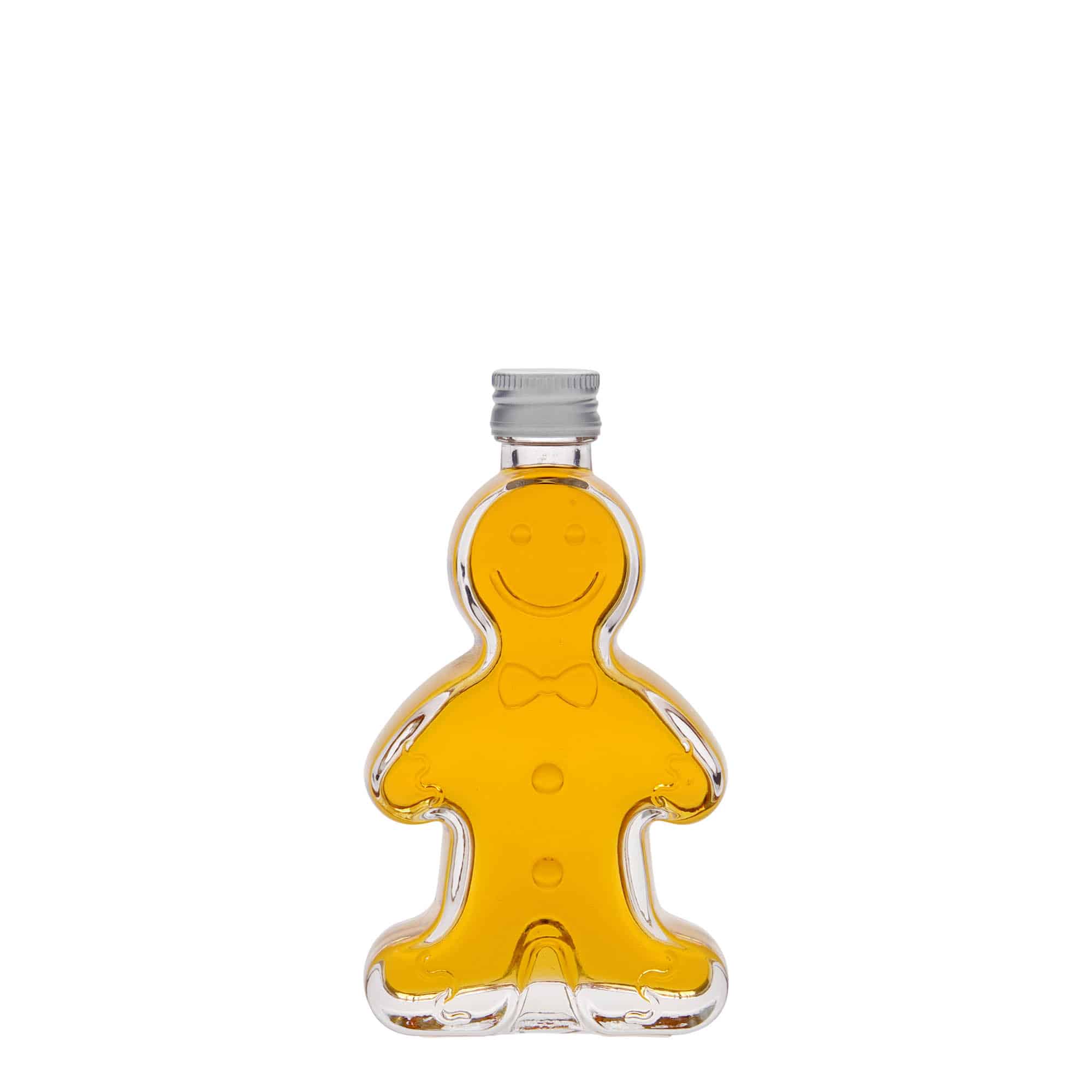 50 ml skleněná lahvička „Lebkuchenmann“, hrdlo: PP 18