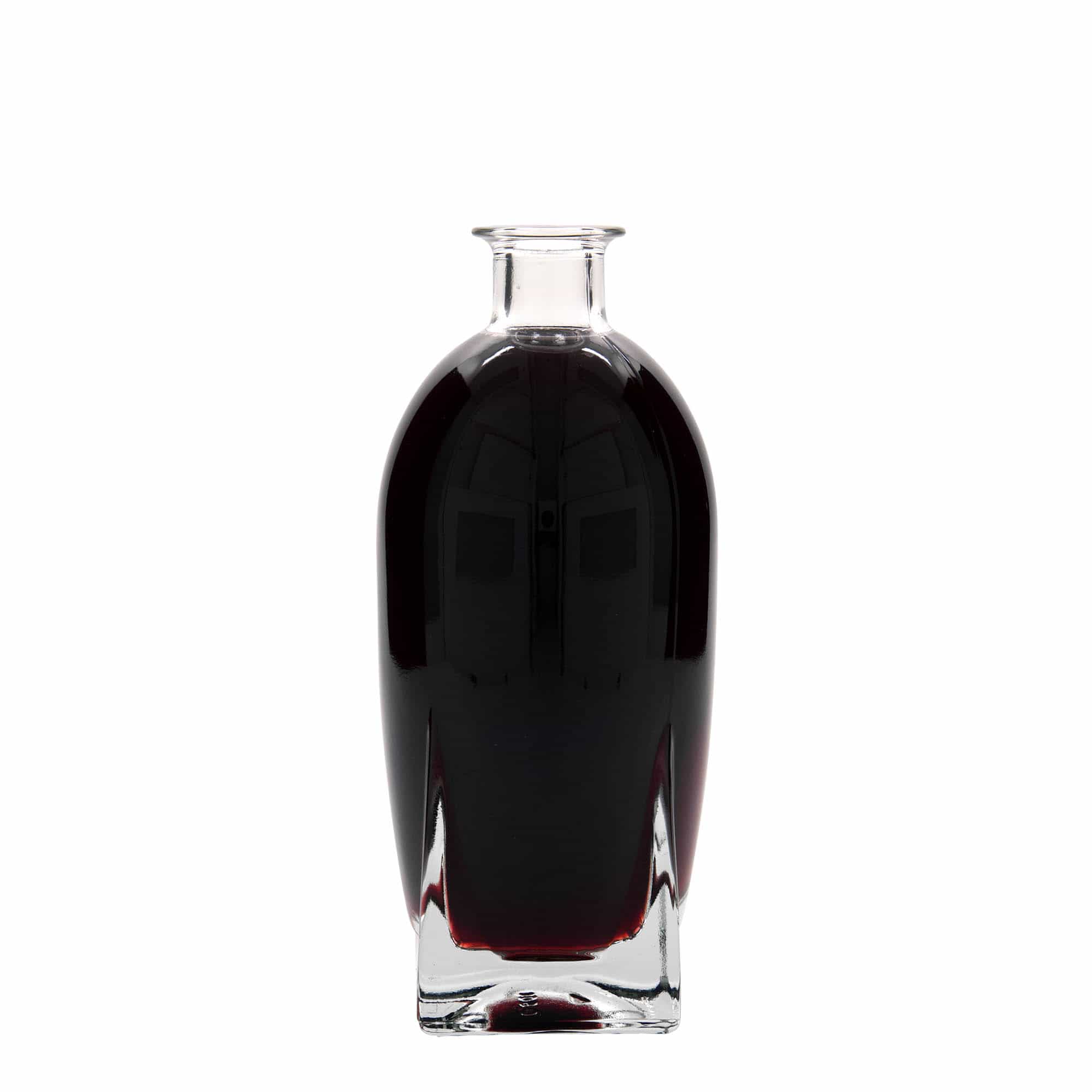 Skleněná lahev 500 ml 'Zino', čtvercová, uzávěr: korek