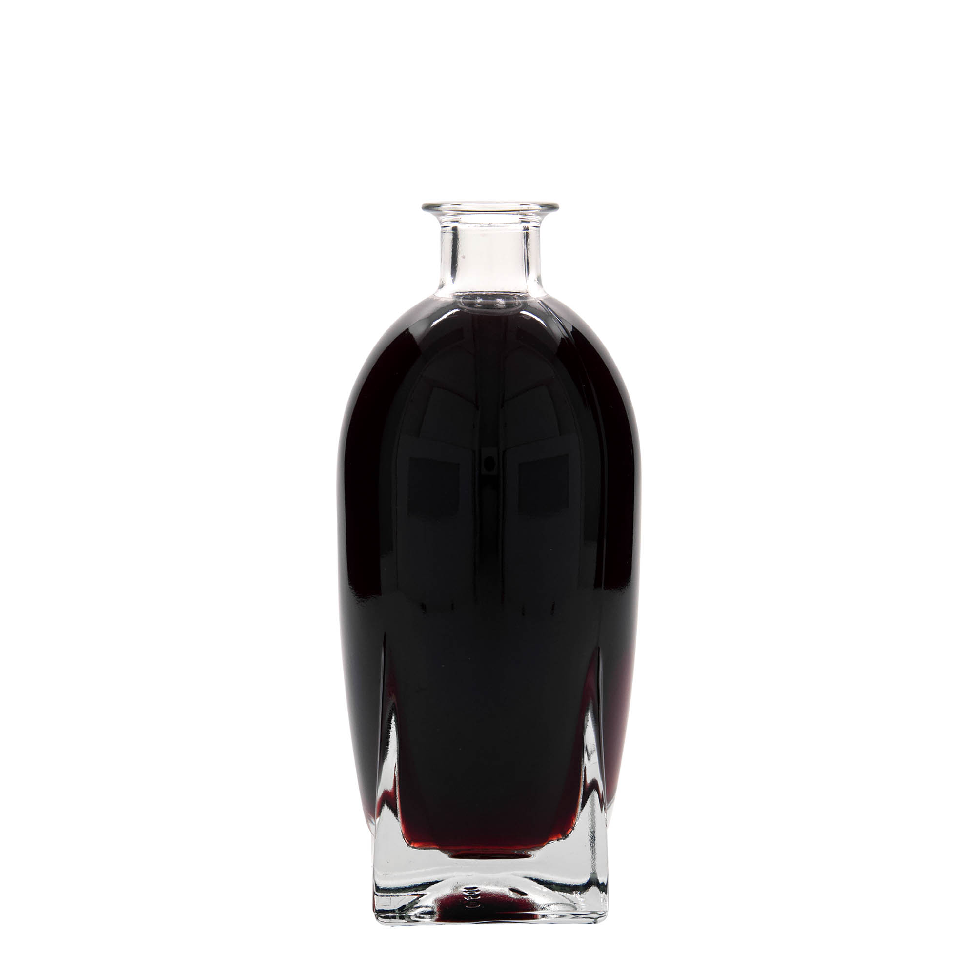 500 ml skleněná láhev 'Zino', čtvercová, hrdlo: korek