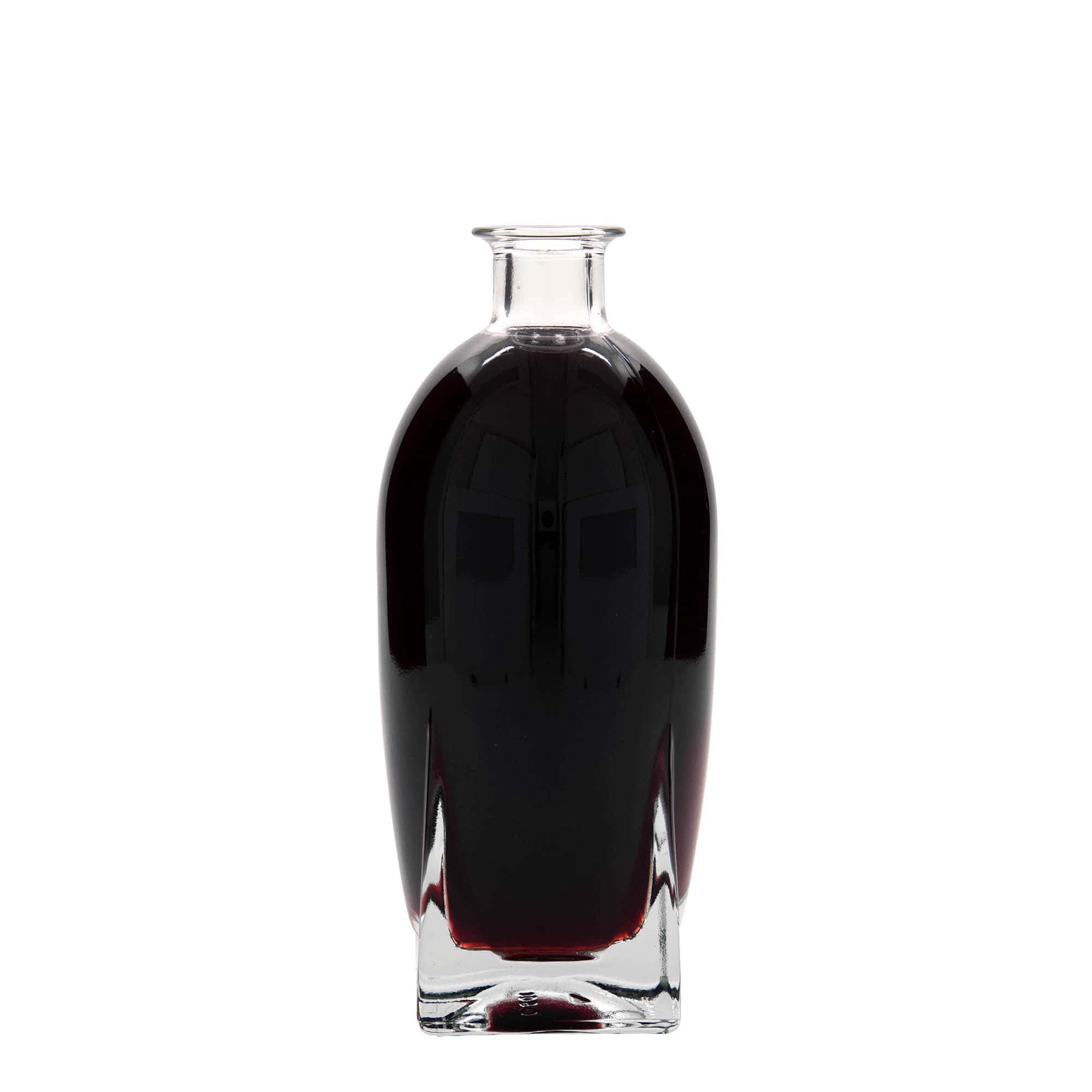 500 ml skleněná láhev „Zino“, čtvercová, hrdlo: korek