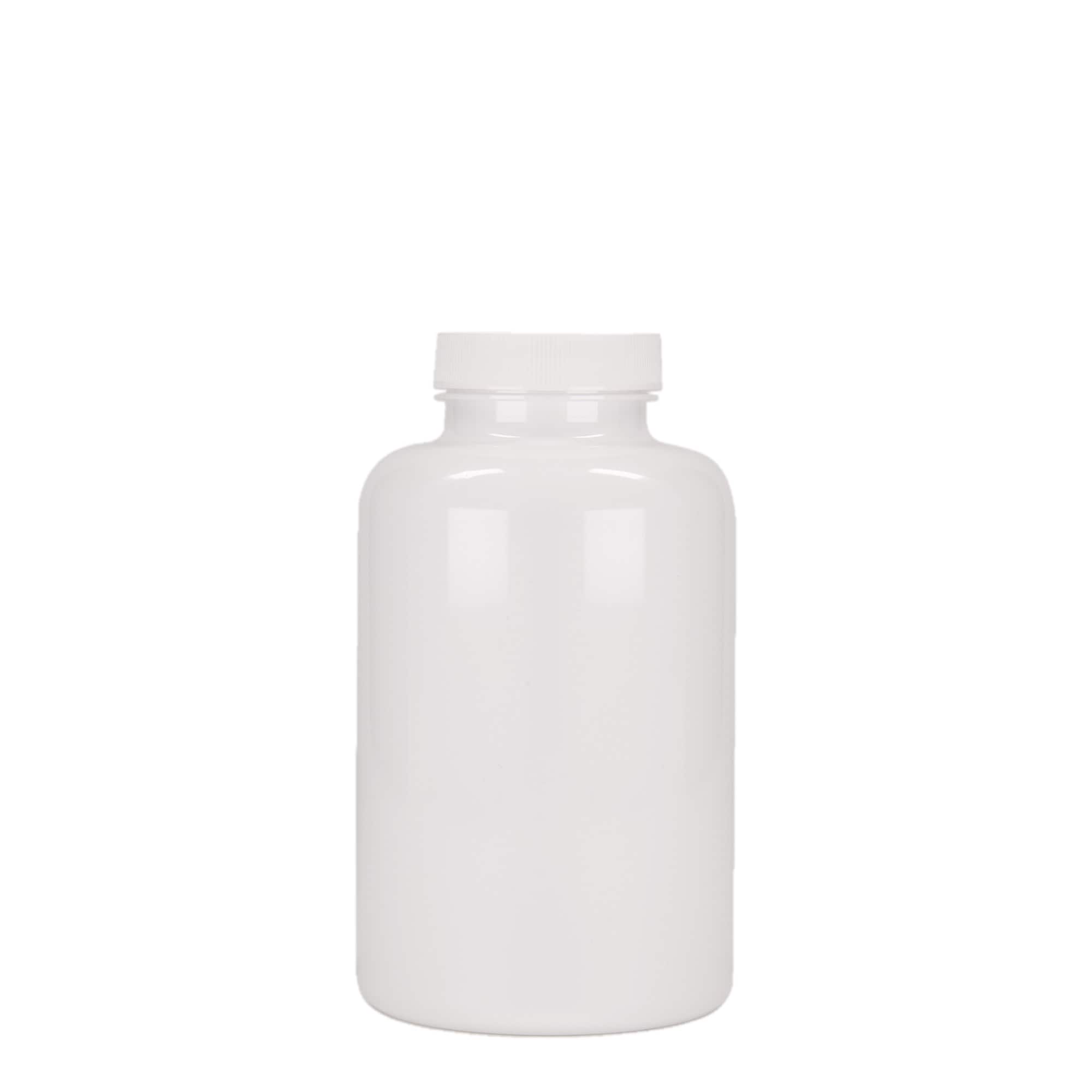 500 ml PET lahvička, plast, bílá, hrdlo: 45/400