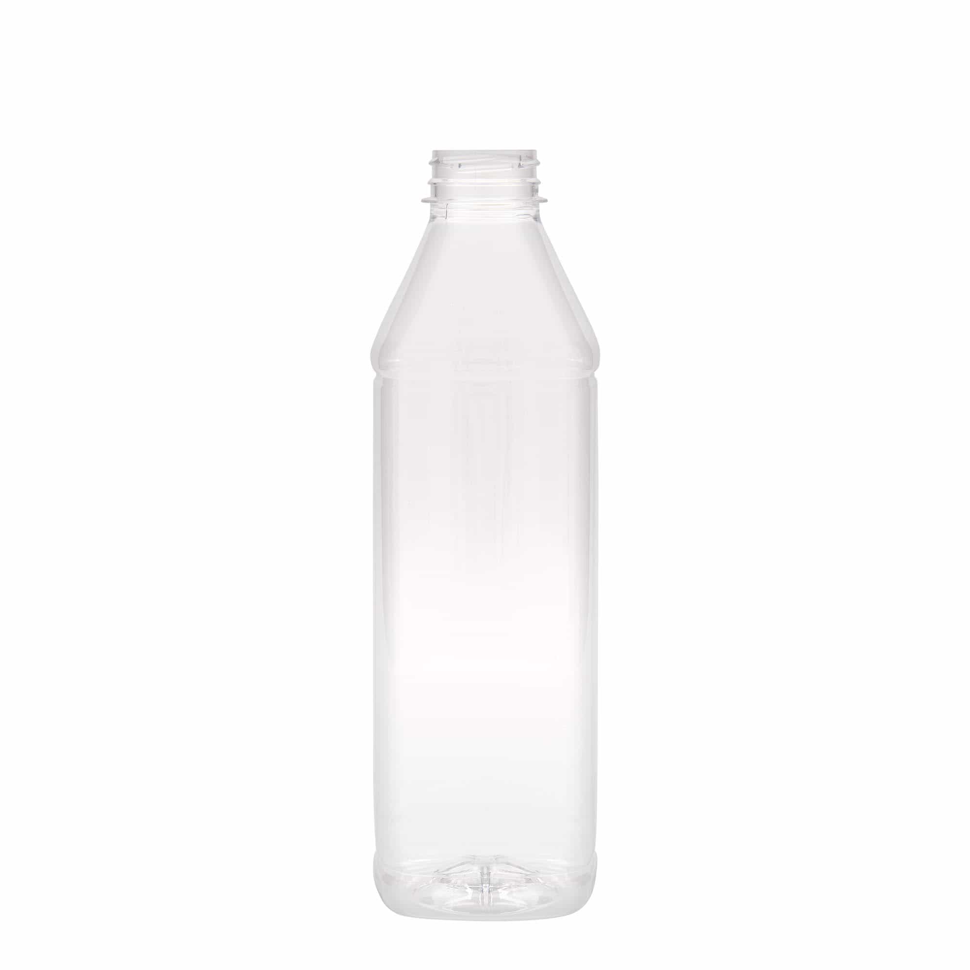 PET lahev 1000 ml Milk and Juice Carré, čtvercová, plast, ústí: 38 mm