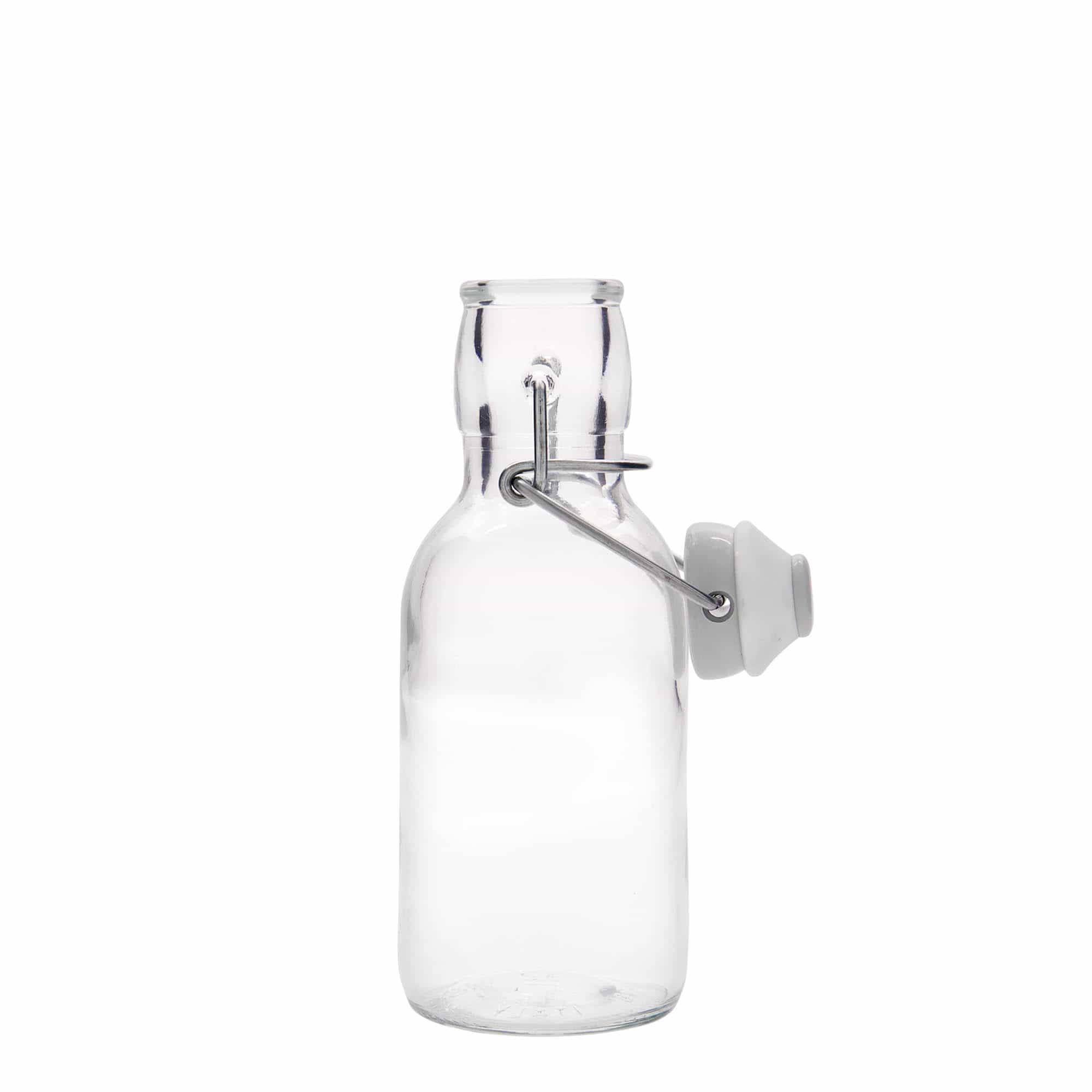 250 ml skleněná láhev 'Emilia', hrdlo: uzávěr s pákou