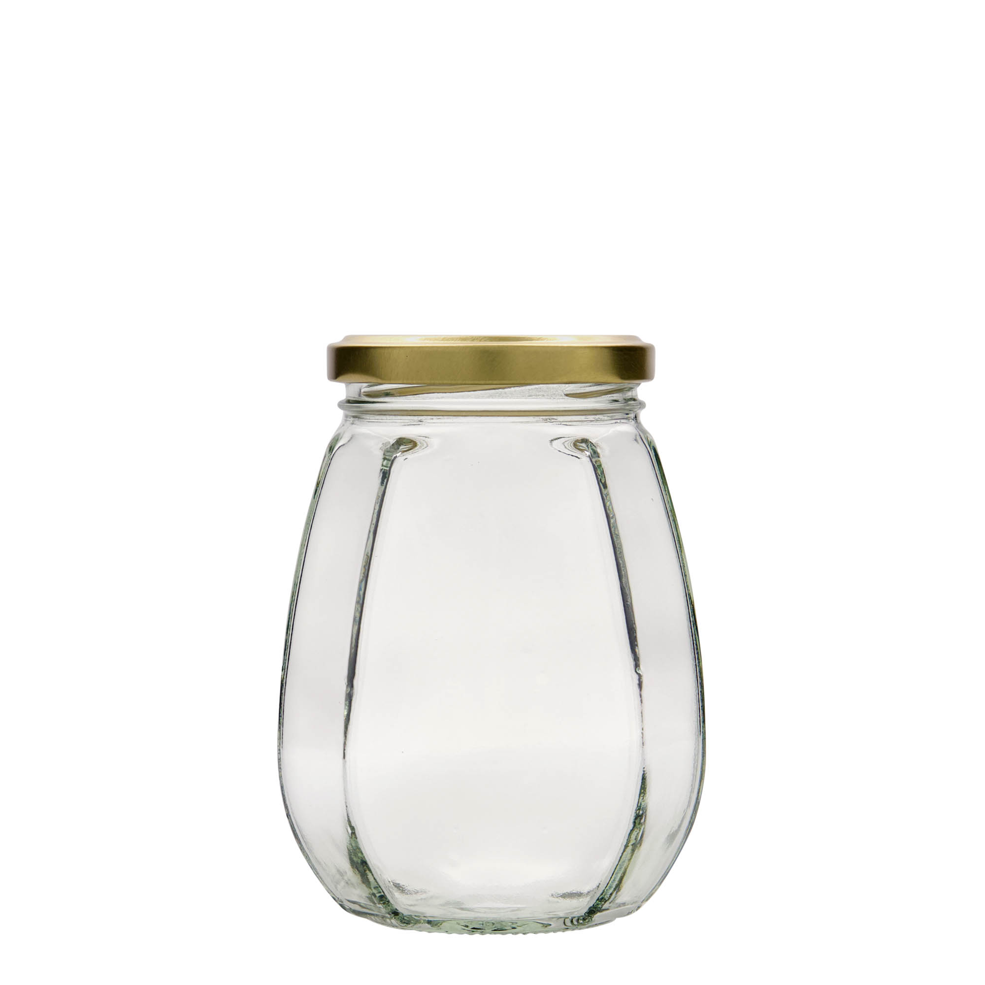 385 ml šestihranná sklenice na šperky, hrdlo: Twist-Off (TO 63)