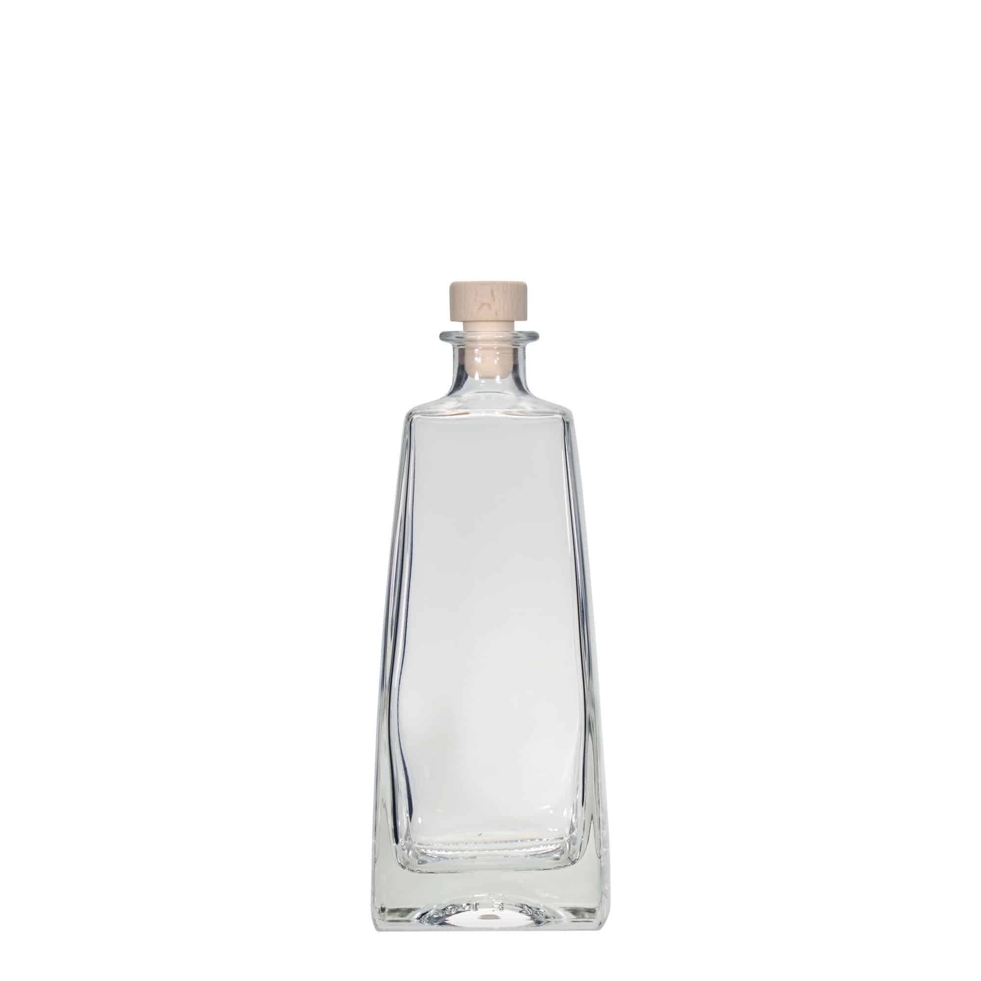 Skleněná lahev 700 ml 'Timmy', hranatá, uzávěr: korek