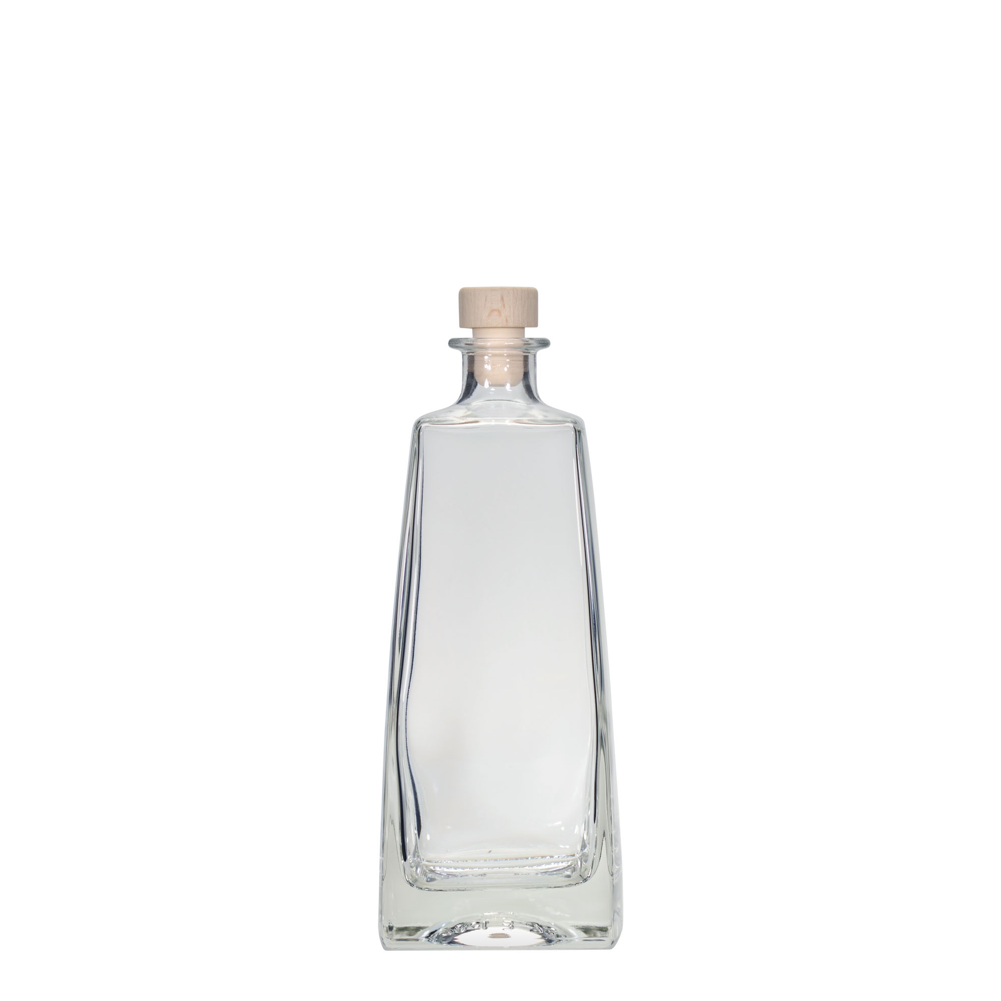 700 ml skleněná láhev 'Timmy', obdélníková, hrdlo: korek 700 ml skleněná láhev 'Timmy', obdélníková, hrdlo: korek