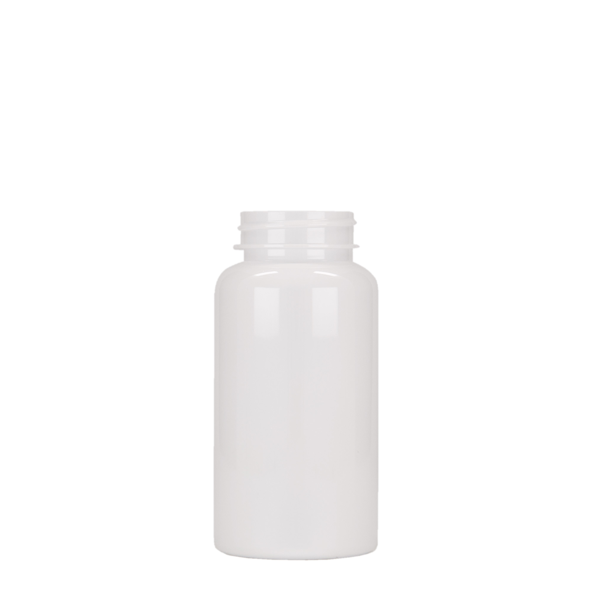 PET dóza 150 ml, plast, bílá, uzávěr: 38/400