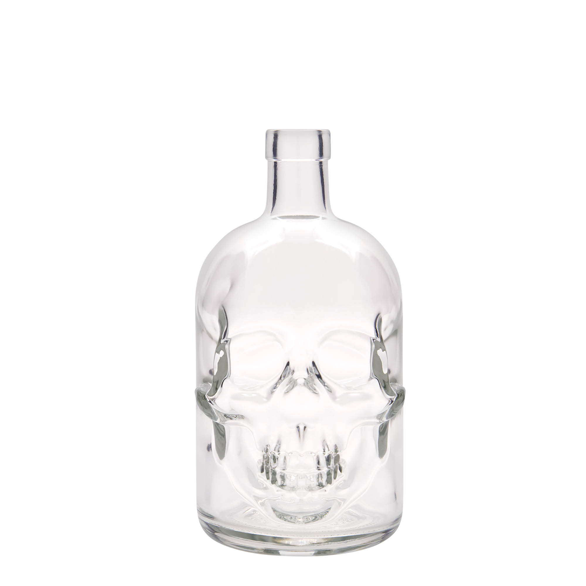 700 ml skleněná láhev 'Lebka', hrdlo: korkové 700 ml skleněná láhev 'Lebka', hrdlo: korkové