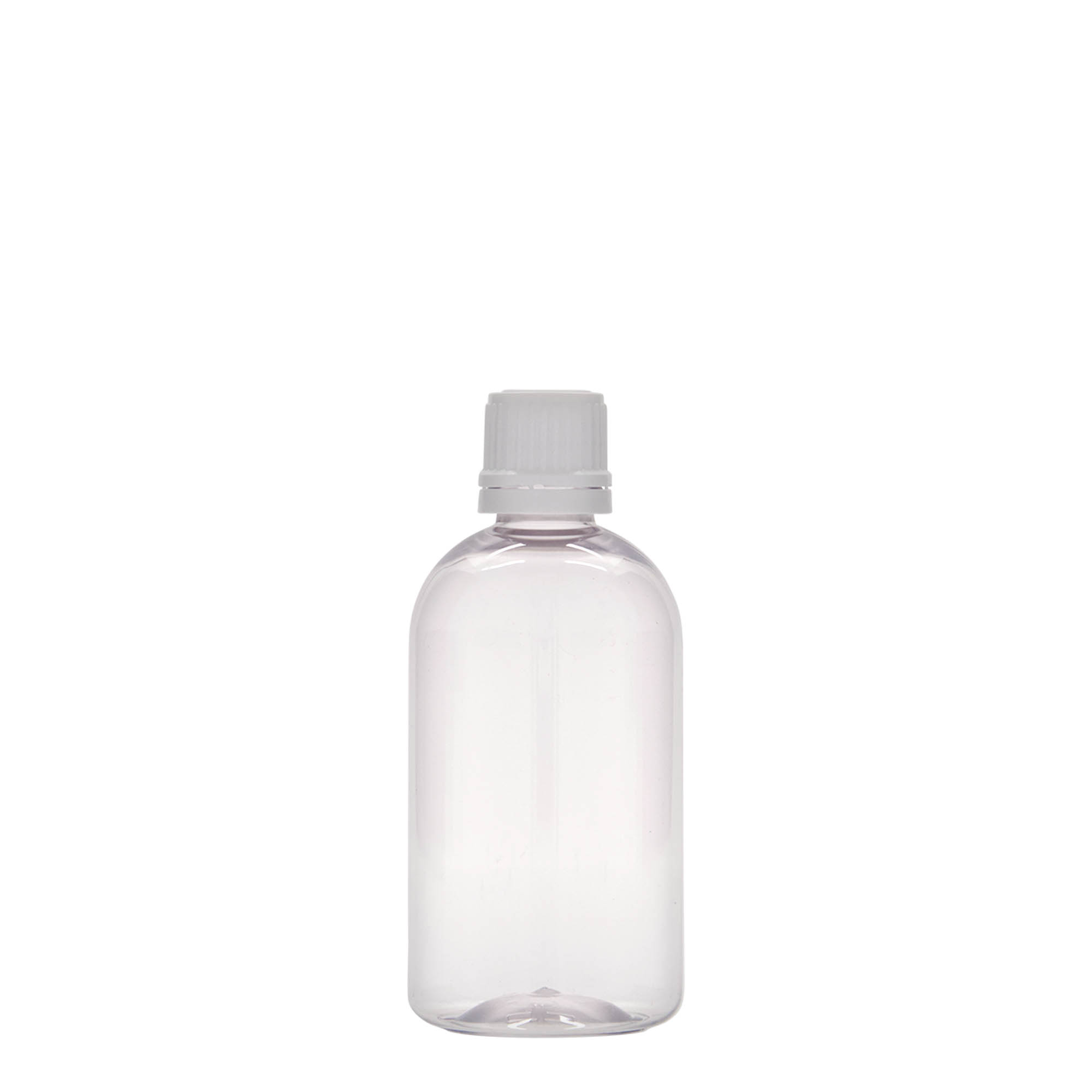 100 ml PET lékárenská lahvička „Easy Living“, plast, hrdlo: DIN 18 100 ml PET lékárenská lahvička „Easy Living“, plast, hrdlo: DIN 18