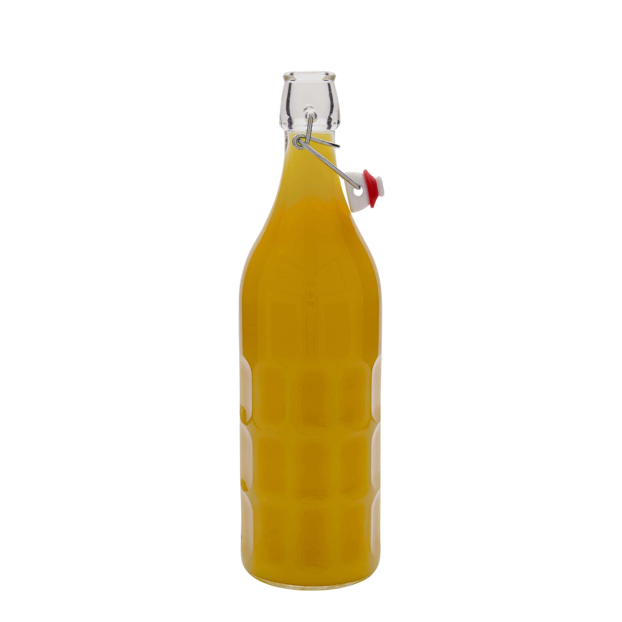 1.000 ml skleněná láhev Moresca, hrdlo: uzávěr s pákou